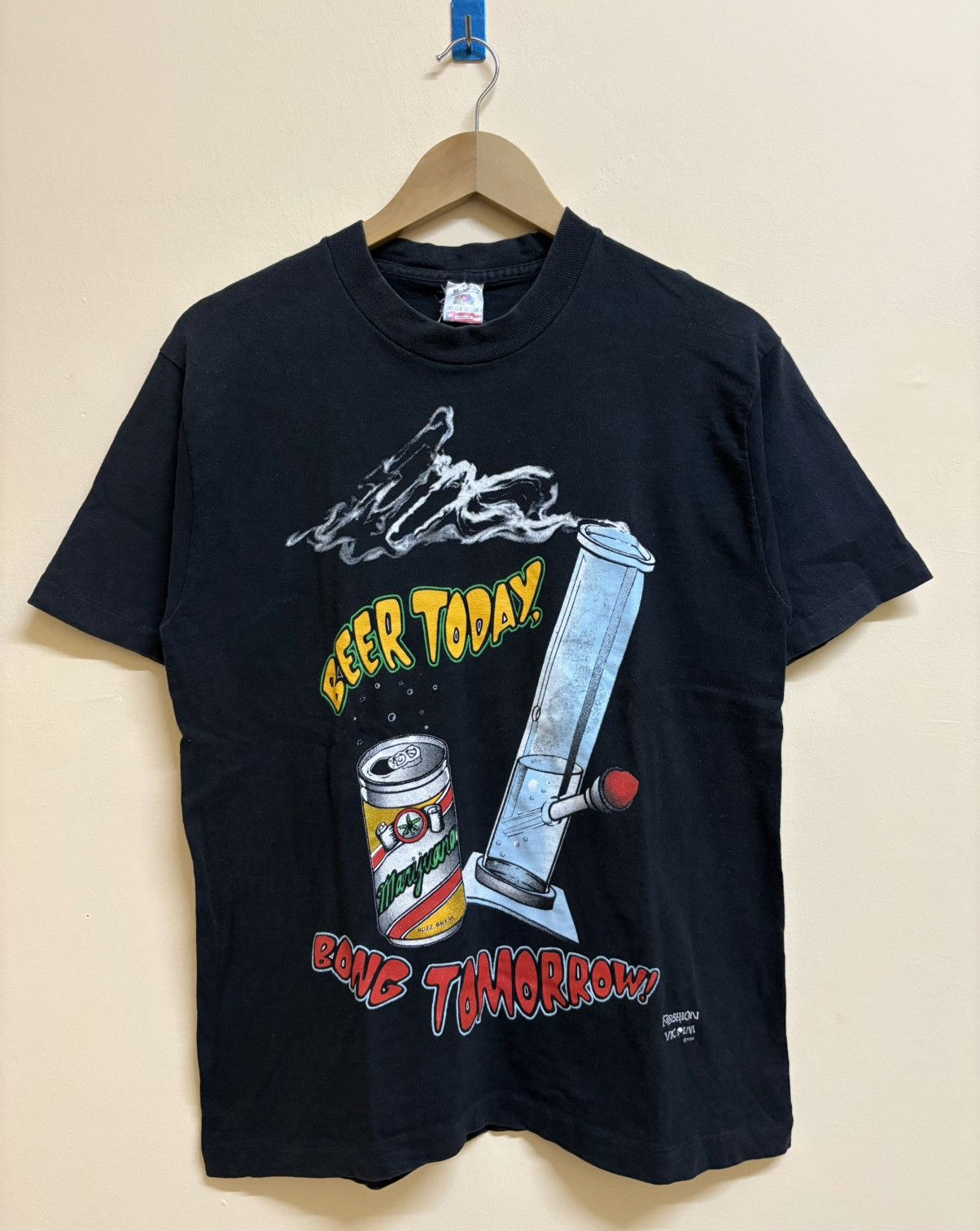 Vintage Vintage 90s Beer Today Bong Tomorrow Weed Ganja Humor Size US M / EU 48-50 / 2 - 1 Thumbnail