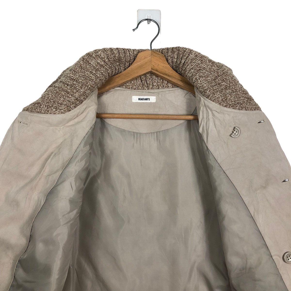 Japanese Brand 🔥Beaux-Arts Quilted Jacket Mink Fur Collar Size US L / EU 52-54 / 3 - 11 Thumbnail