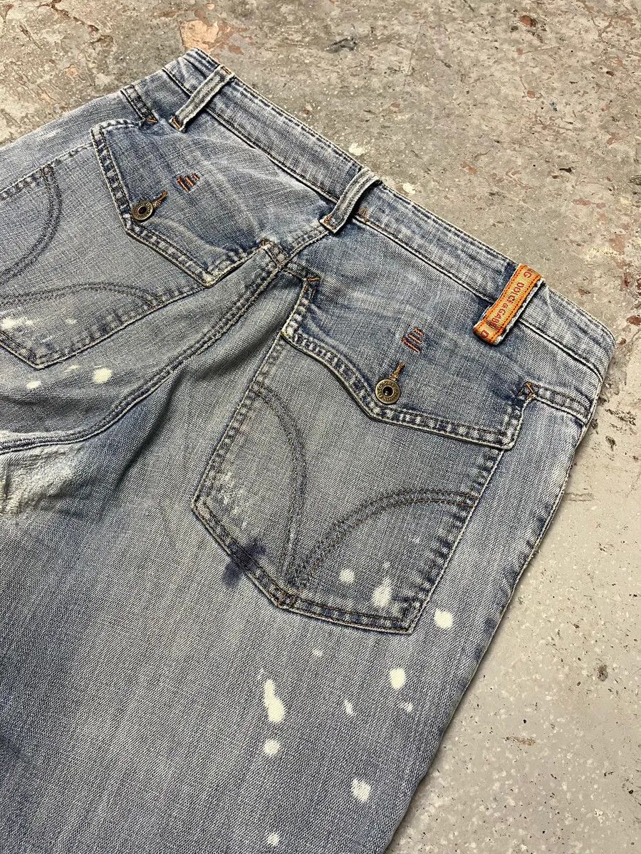 Dolce & Gabbana × Vintage SS2006 Dolce Gabbana Blue Distressed Denim Jeans Size US 32 / EU 48 - 9 Thumbnail