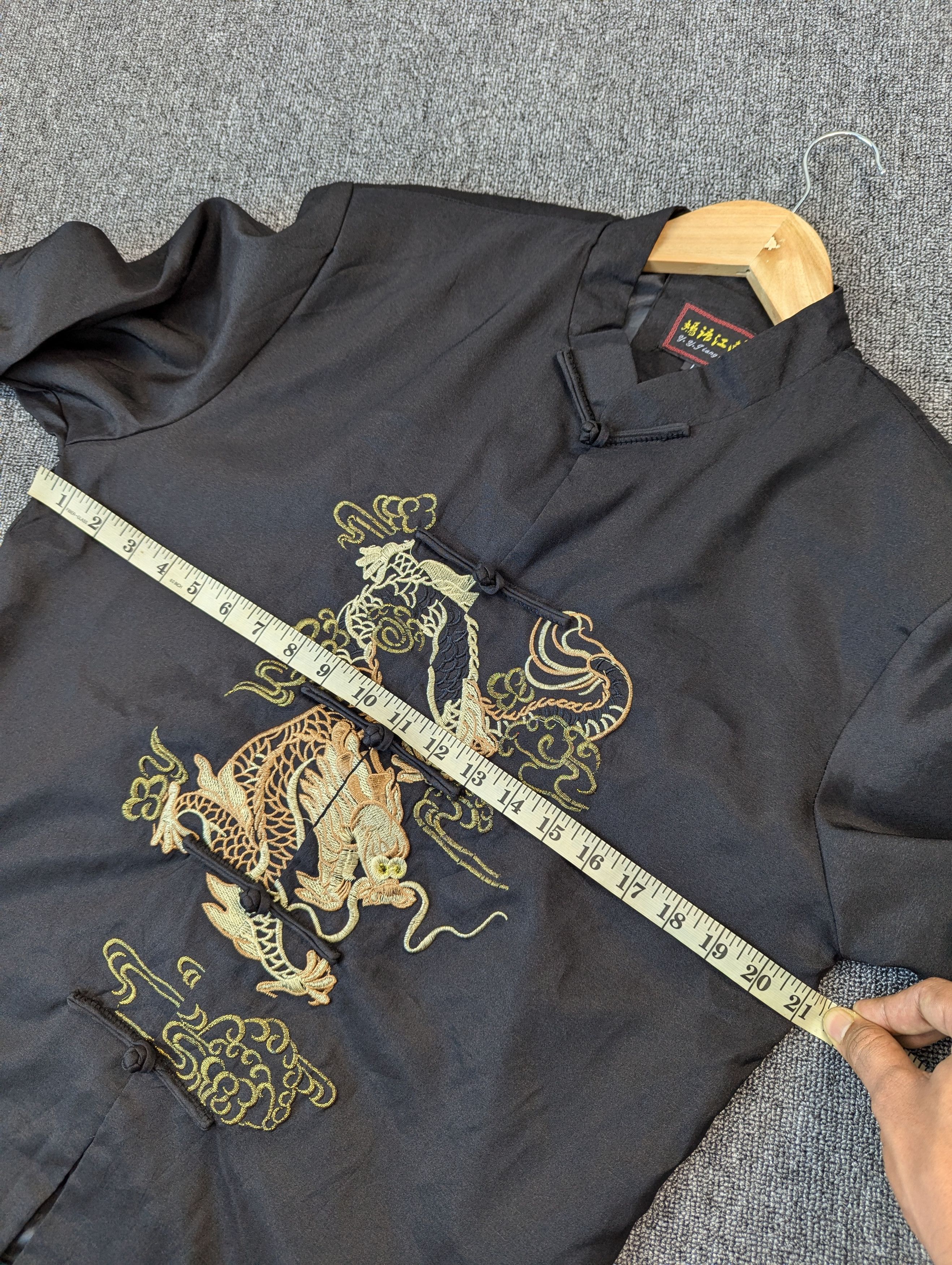Japanese Brand Vintage Japanese Brand Tang Suit Dragon Embroidery Jacket Size US M / EU 48-50 / 2 - 11 Thumbnail