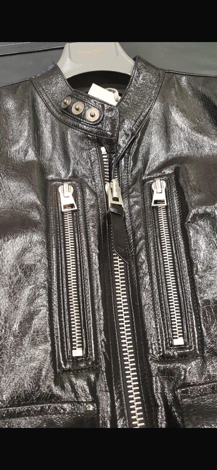 Tom Ford LEATHER BLOUSON JACKET Size US M / EU 48-50 / 2 - 7 Thumbnail