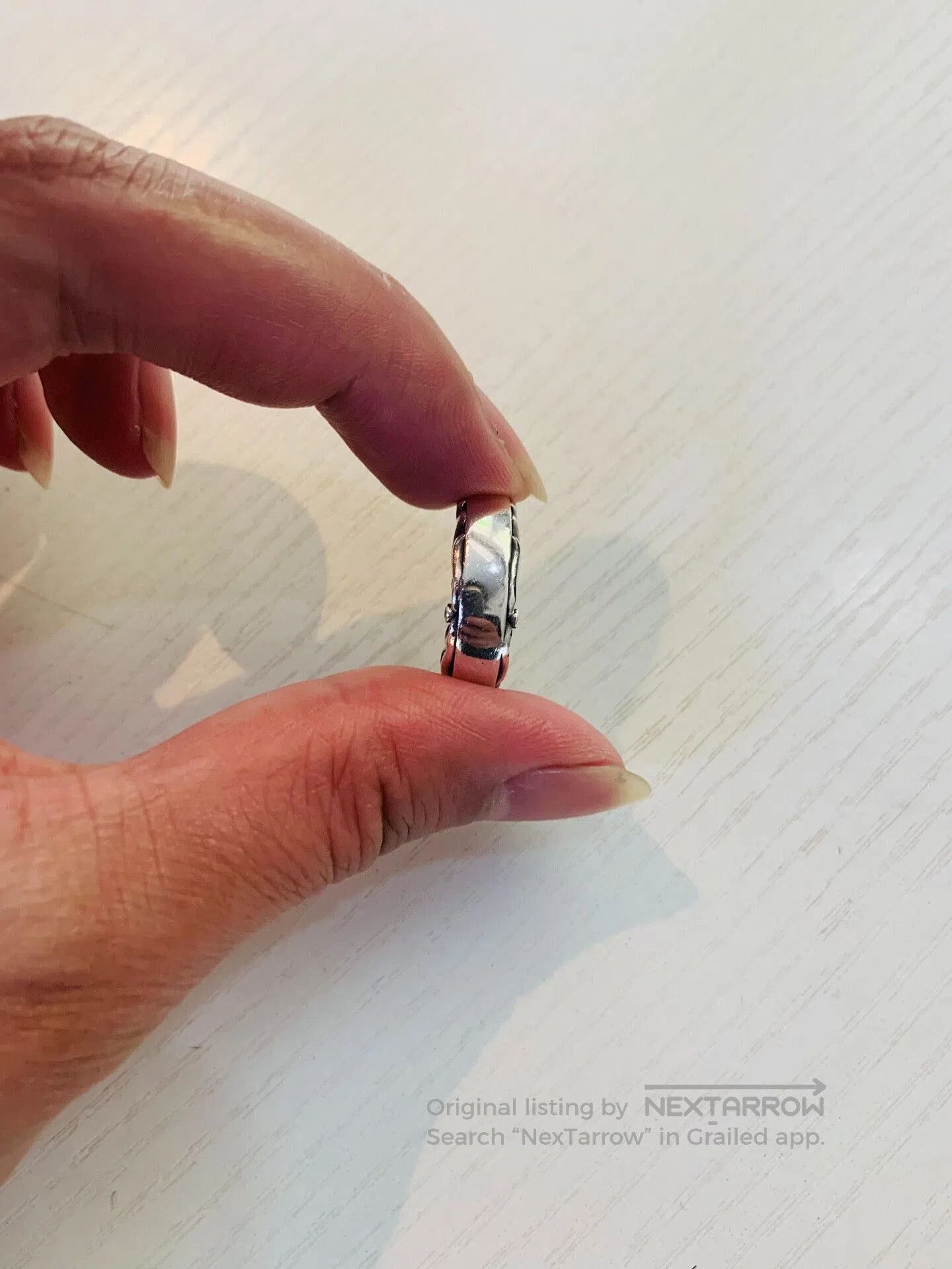 AQUA Silver925 Japanese Ring Size 9. Size ONE SIZE - 3 Thumbnail