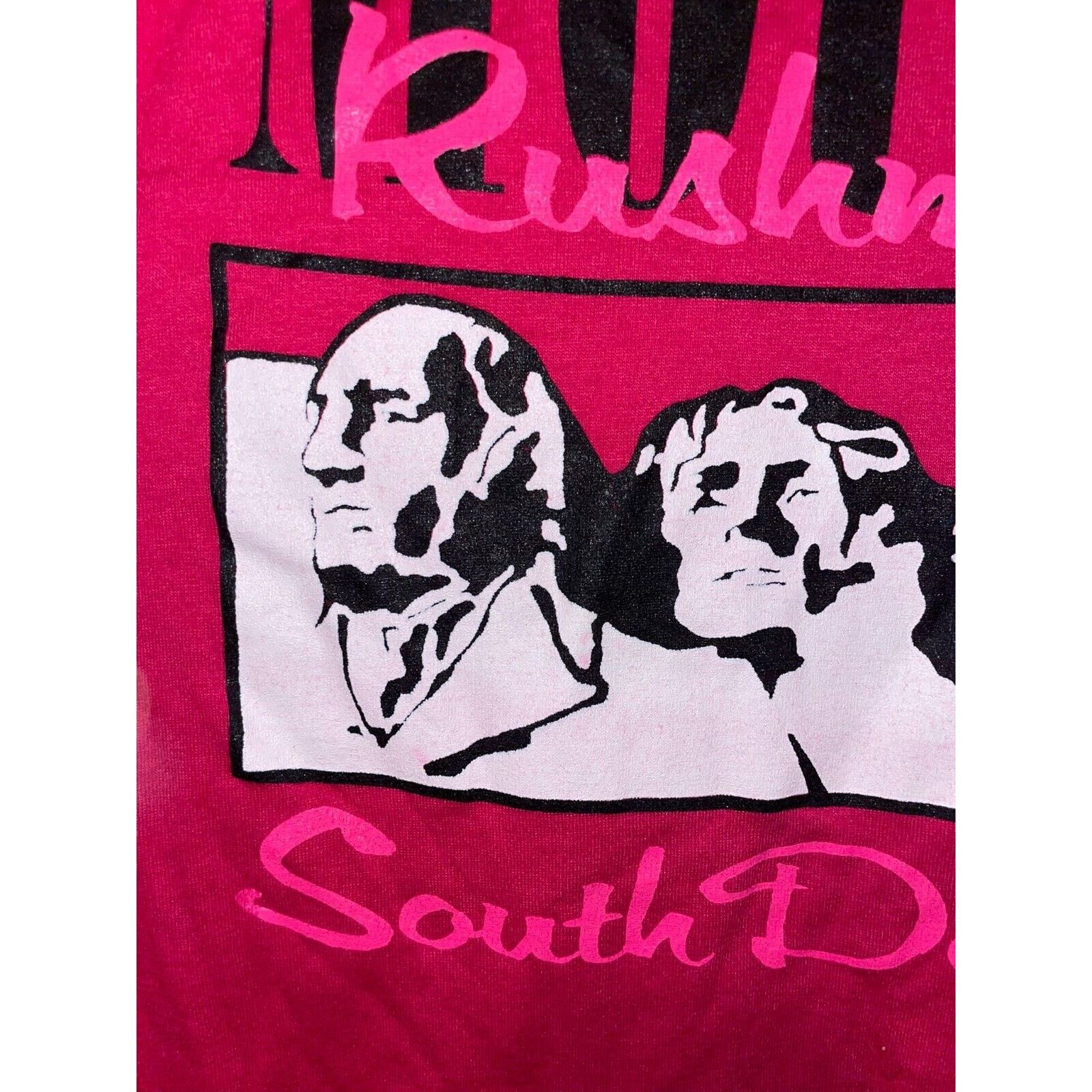 Jerzees Vintage South Dakota Shirt Mount Rushmore SD Pink Tee 90s S Size US S / EU 44-46 / 1 - 3 Thumbnail