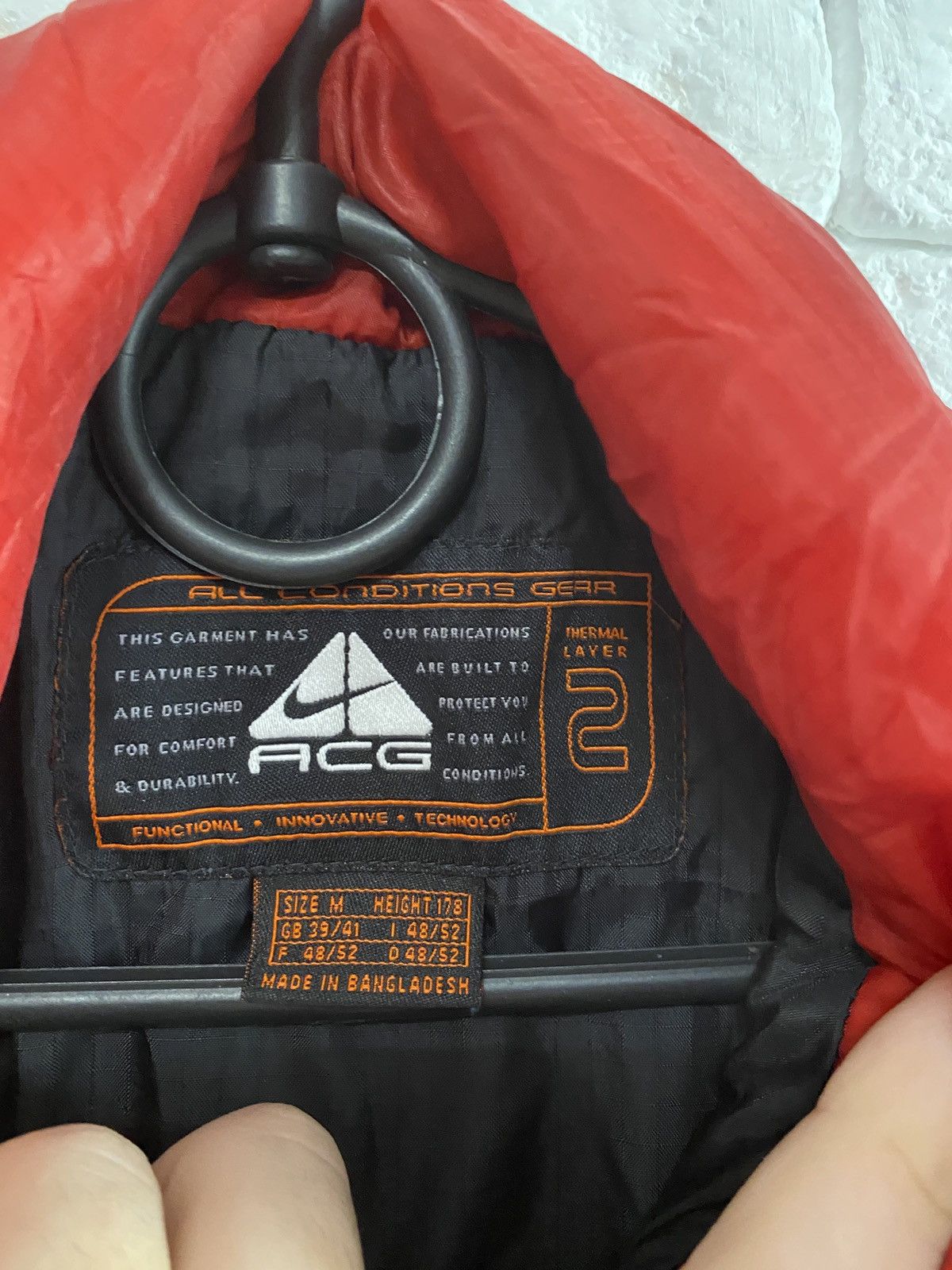 Nike × Nike ACG × Vintage Vintage Puffer Jacket Nike ACG Termal Level 2 Size US M / EU 48-50 / 2 - 7 Thumbnail