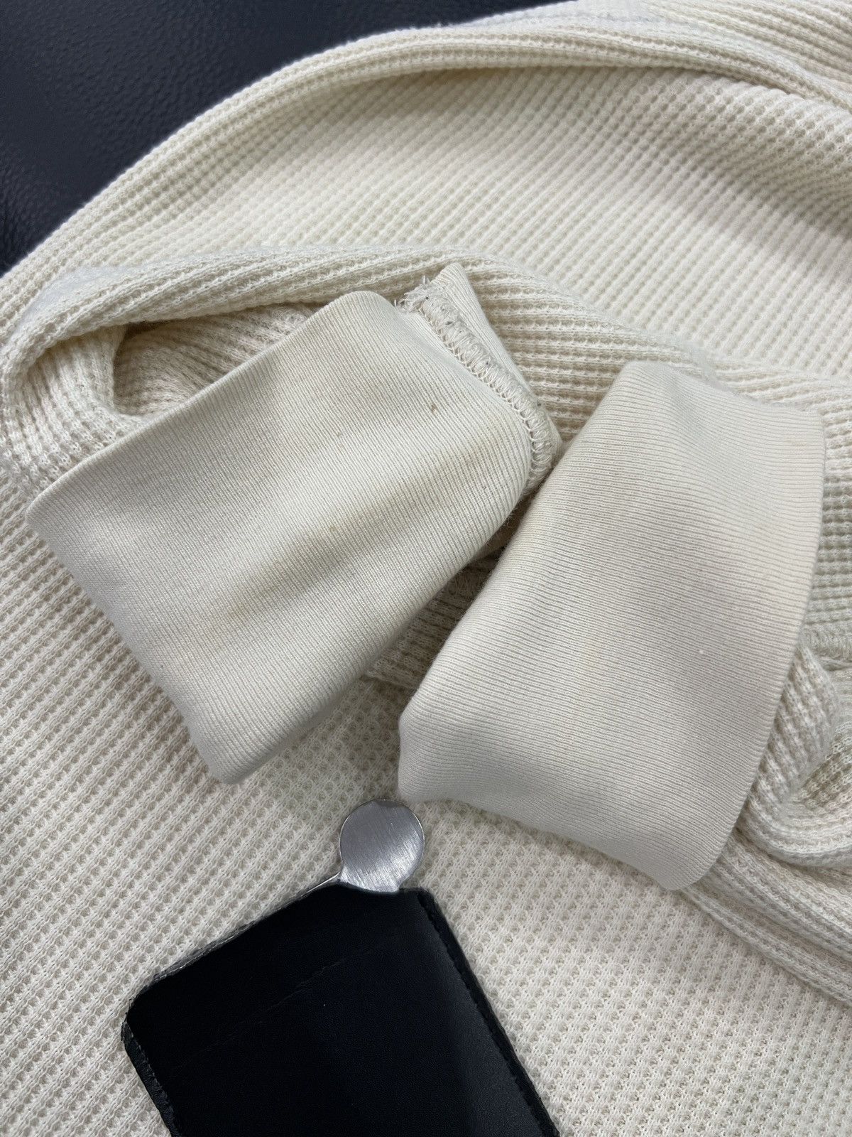 Number (N)ine Number (N)ine by N(n) Waffle Knit Long Sleeve Top Size US L / EU 52-54 / 3 - 9 Thumbnail