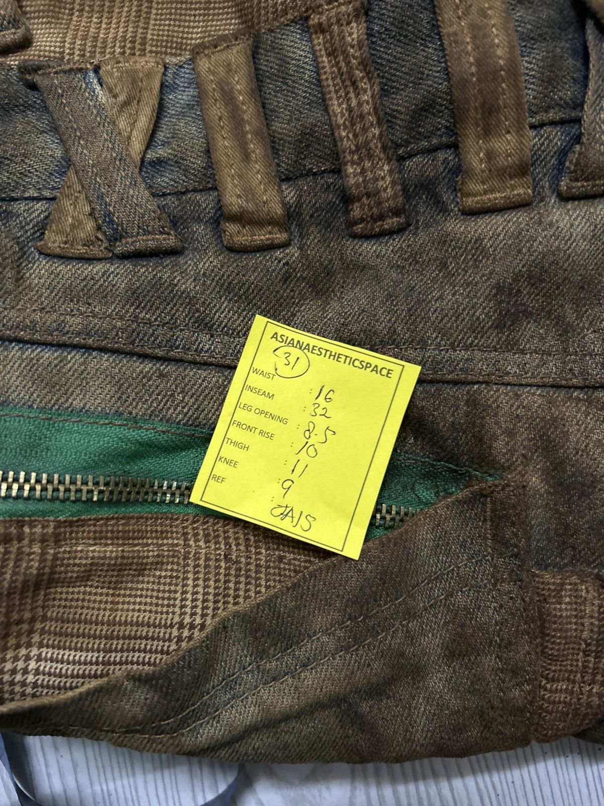 GOSTAR DE FUGA Vintage Normanbros Japan Double Waist Mud Washed Dirty Size US 31 - 23 Thumbnail