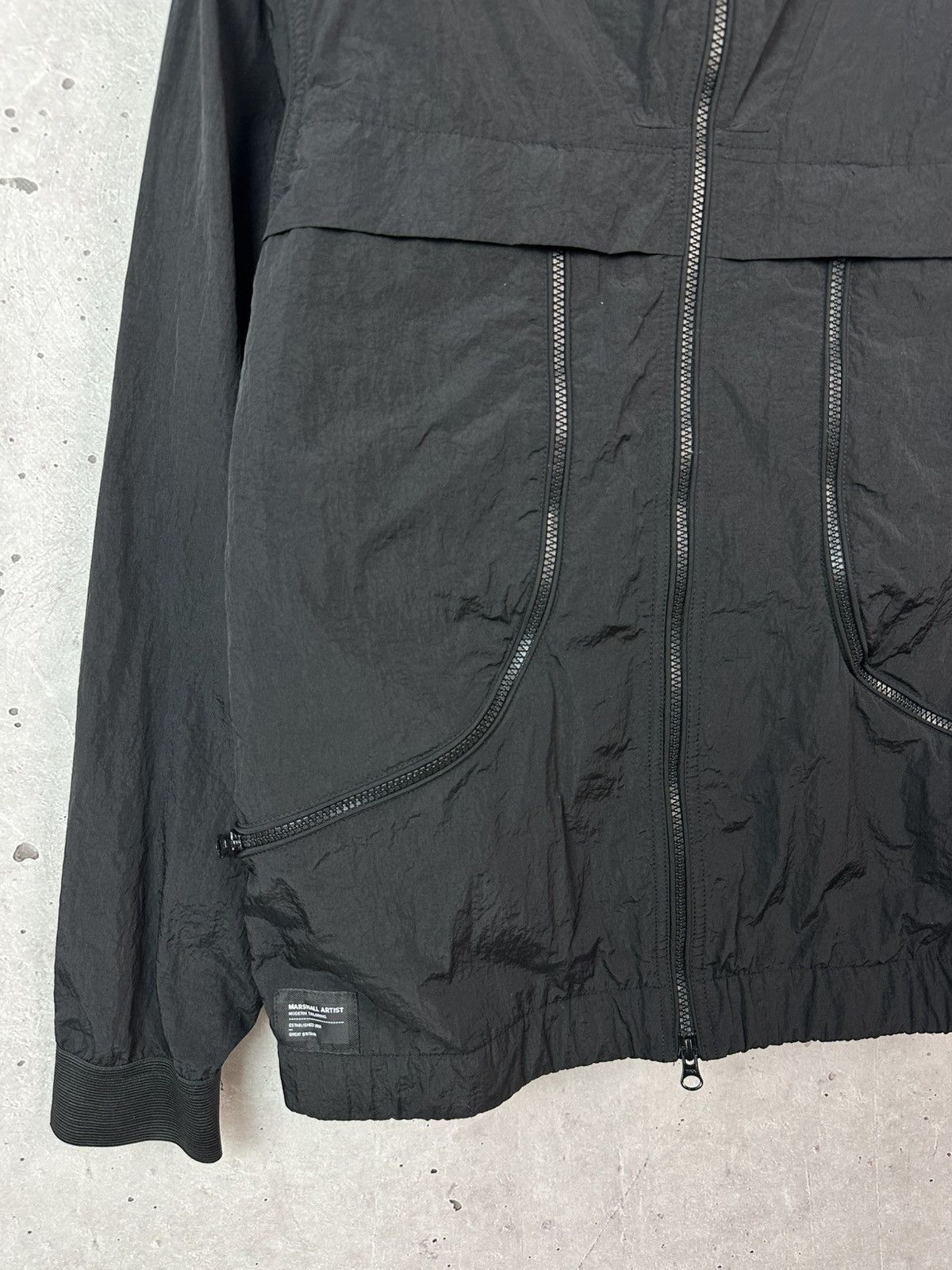 Marshall Artist Marshall Artist Black Nylon Zipper Pockets Hooded Jacket Size US M / EU 48-50 / 2 - 3 Thumbnail