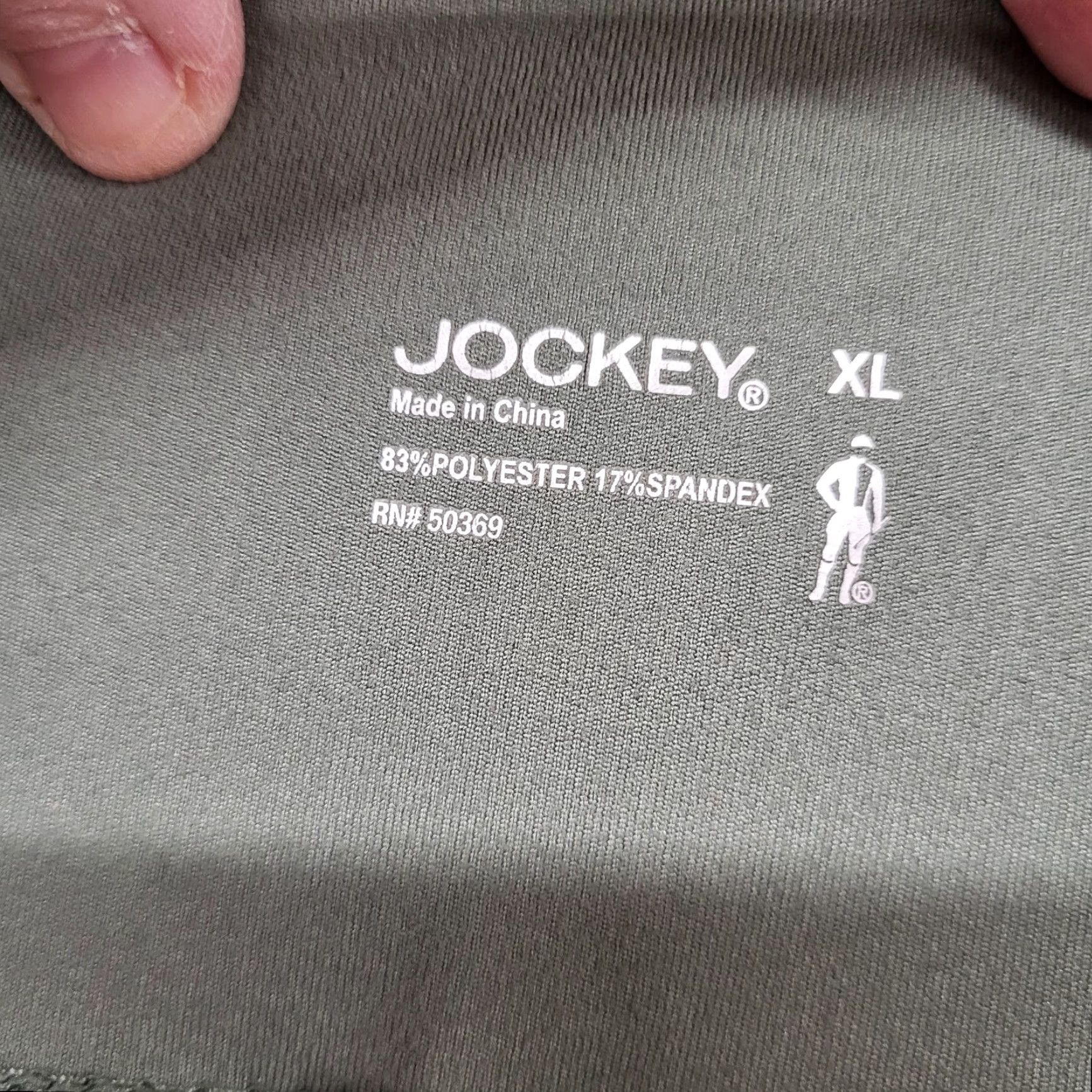 Jockey Jockey Capri Legging Womens XL Moss Green Activewear Yoga Athletic Exercise Pockets Easy Care Stretch Size 40" / US 18 - 2 Thumbnail