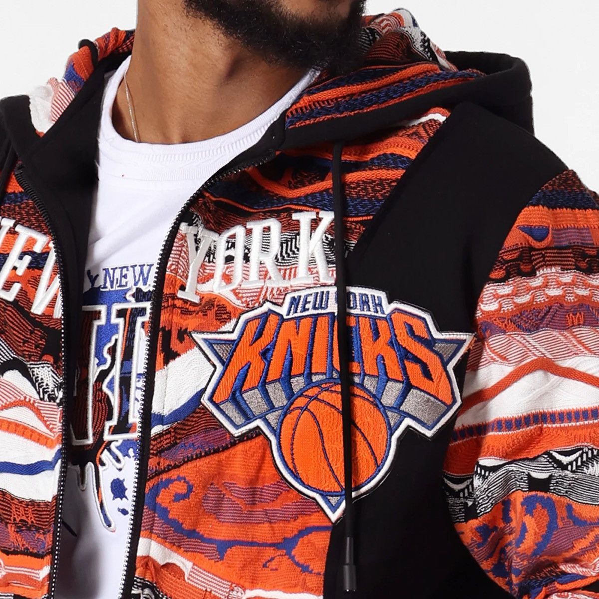 Coogi × NBA COOGI x NBA New York Knicks Hoodie 2XL Size US XL / EU 56 / 4 - 4 Thumbnail