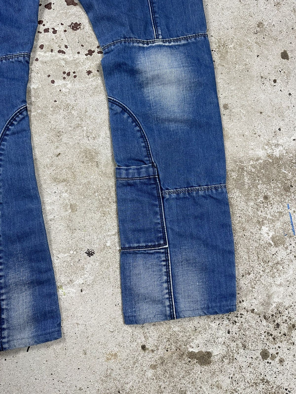 If Six Was Nine × Vintage Vintage Y2K Cargo Distressed Reworked Denim Pants Jeans Size US 32 / EU 48 - 10 Thumbnail