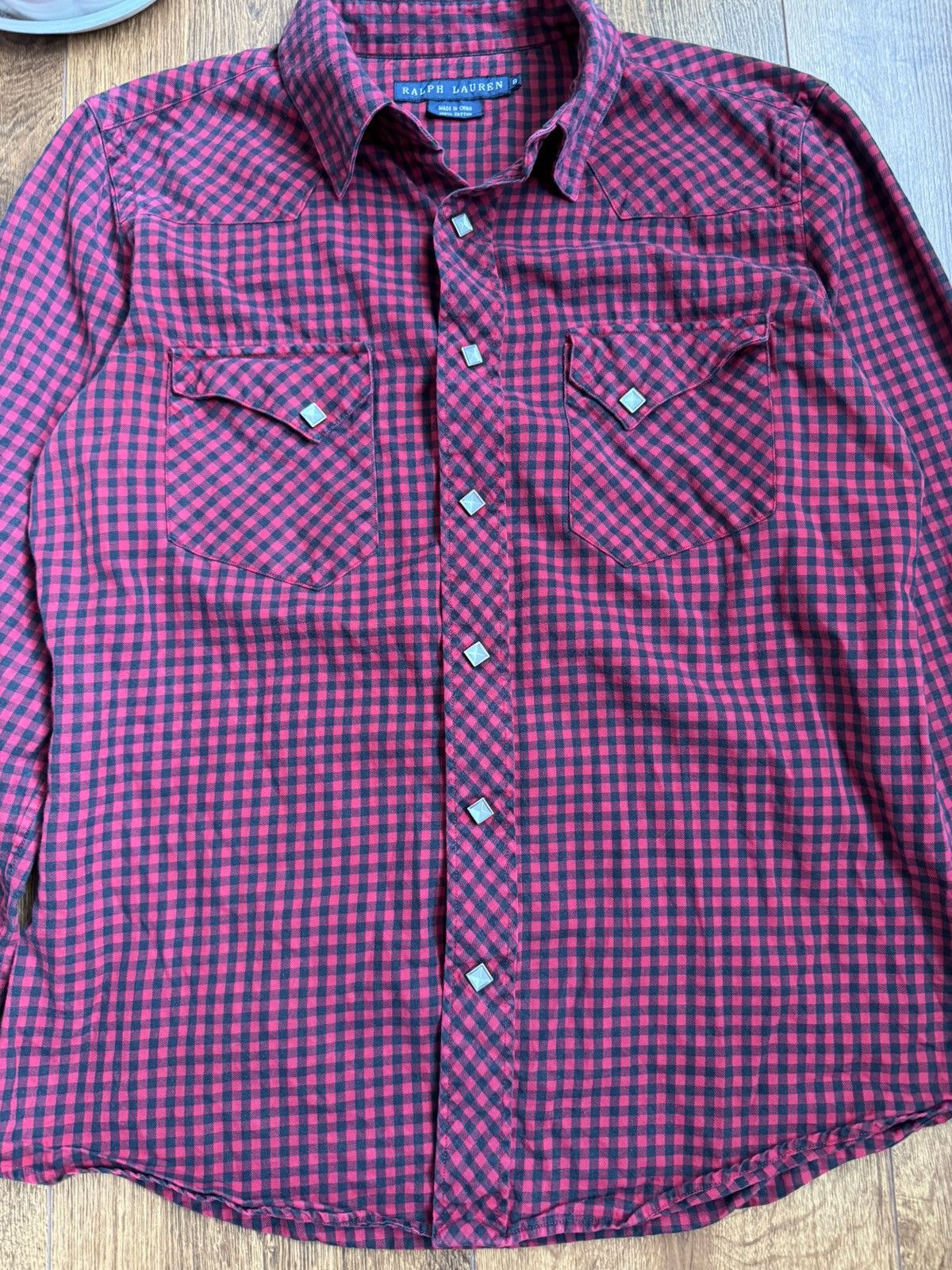 Ralph Lauren Ralph Lauren Ladies Red/black Check Shirt UK Size 8 Size S / US 4 / IT 40 - 4 Thumbnail