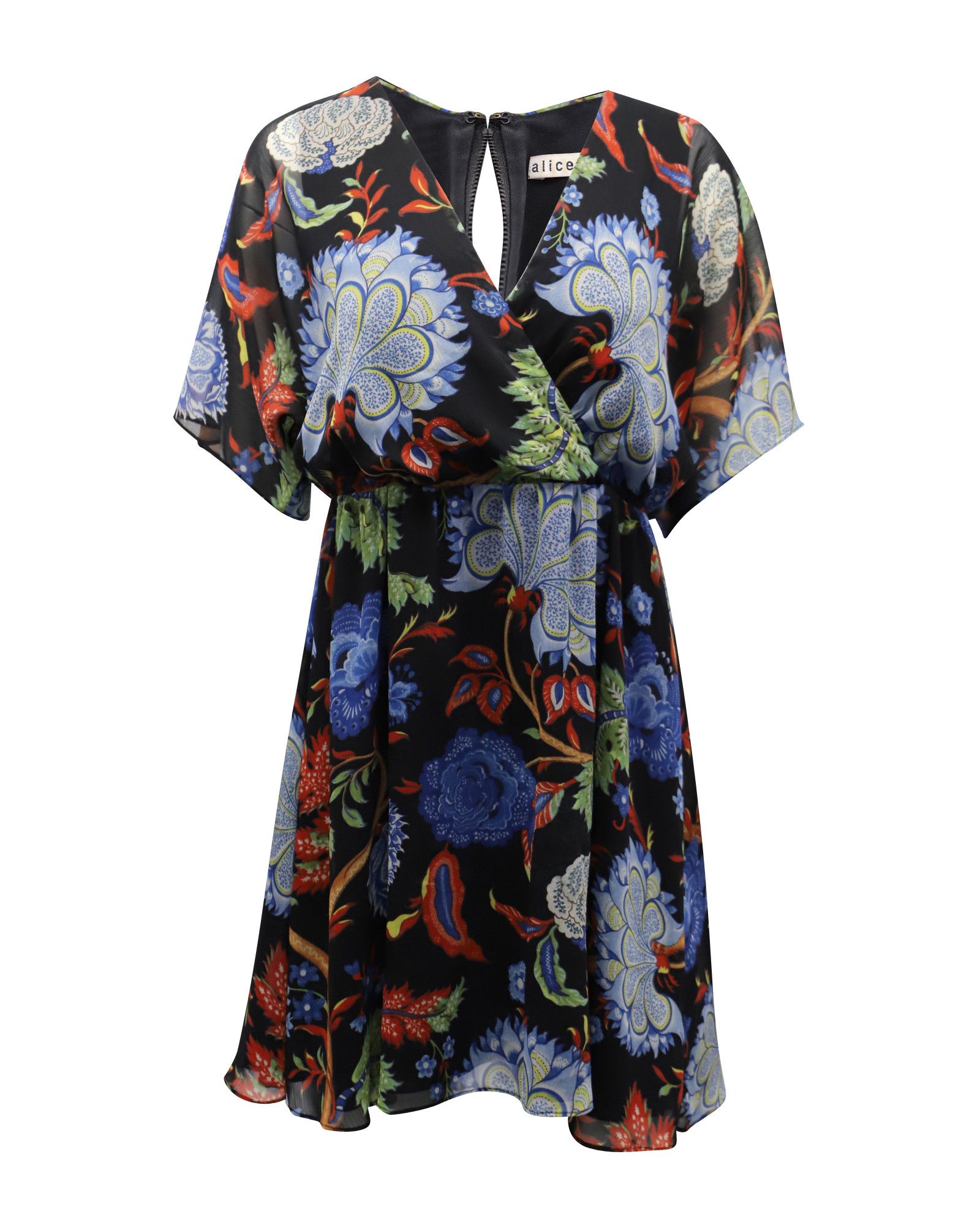 Alice + Olivia Alice + Olivia Cay Floral Dress in Multicolor Polyester Size XS / US 0-2 / IT 36-38 - 1 Thumbnail