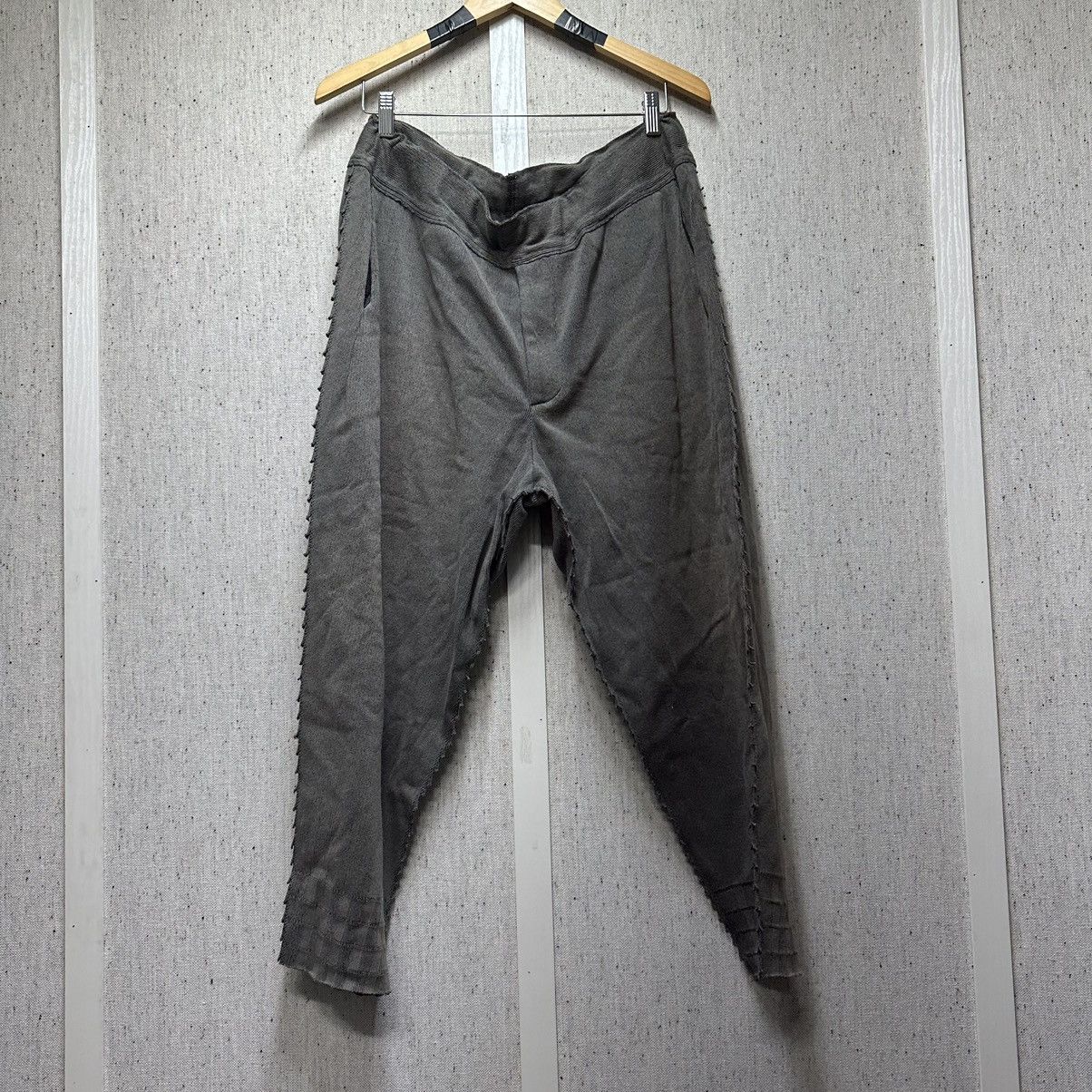 image of Issey Miyake Men A-Poc Spiky Knit Pants in Grey (Size 36)