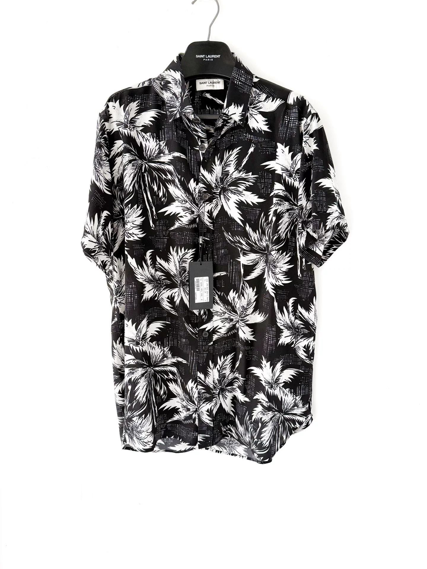Saint Laurent Paris Saint Laurent 2014ss Black Silk Shirt Size US M / EU 48-50 / 2 - 1 Thumbnail