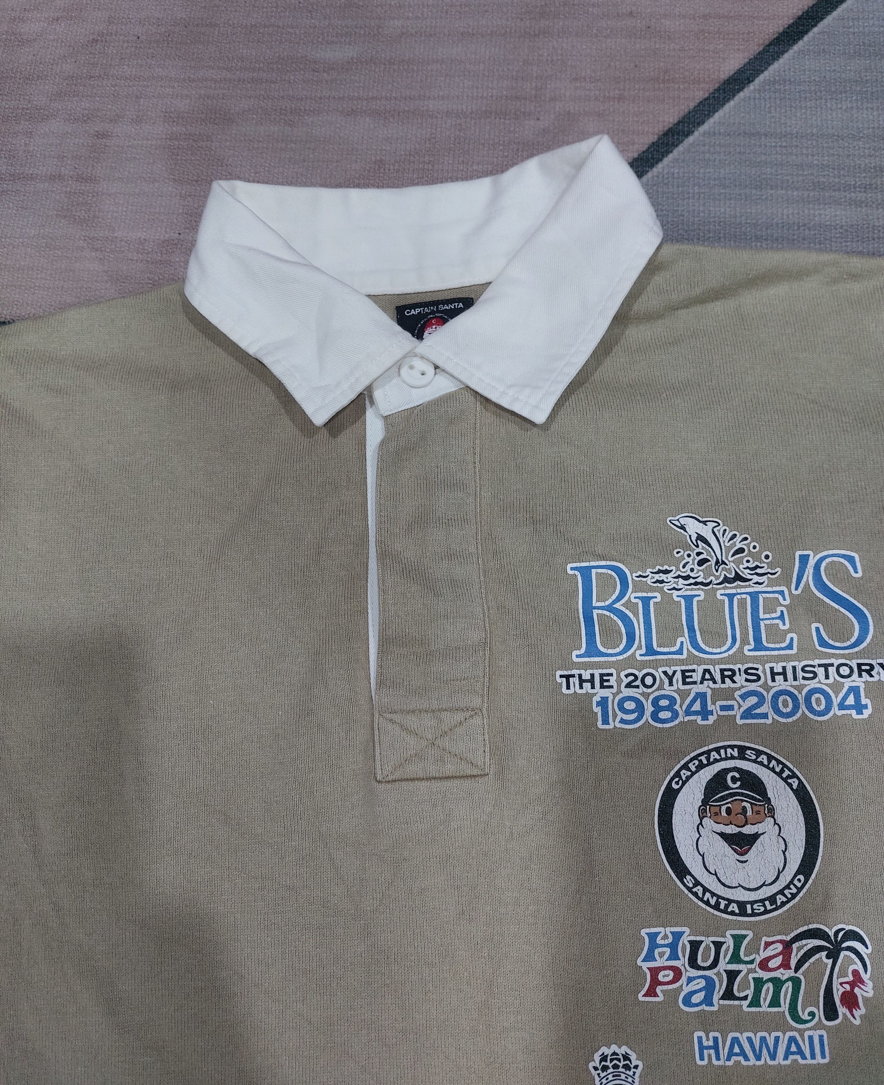 Japanese Brand × Vintage CAPTAIN SANTA POLO RUGBY LONG SLEEVE SHIRT Size US L / EU 52-54 / 3 - 6 Thumbnail