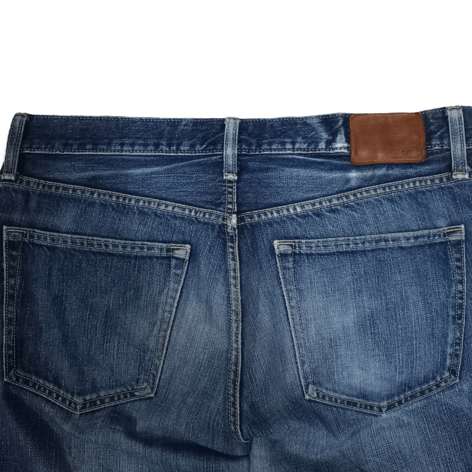 Japanese Brand × Uniqlo SALES 🔥 Vintage Uniqlo Blue Wash Distressed Loose Fit Jeans Size US 34 / EU 50 - 7 Thumbnail