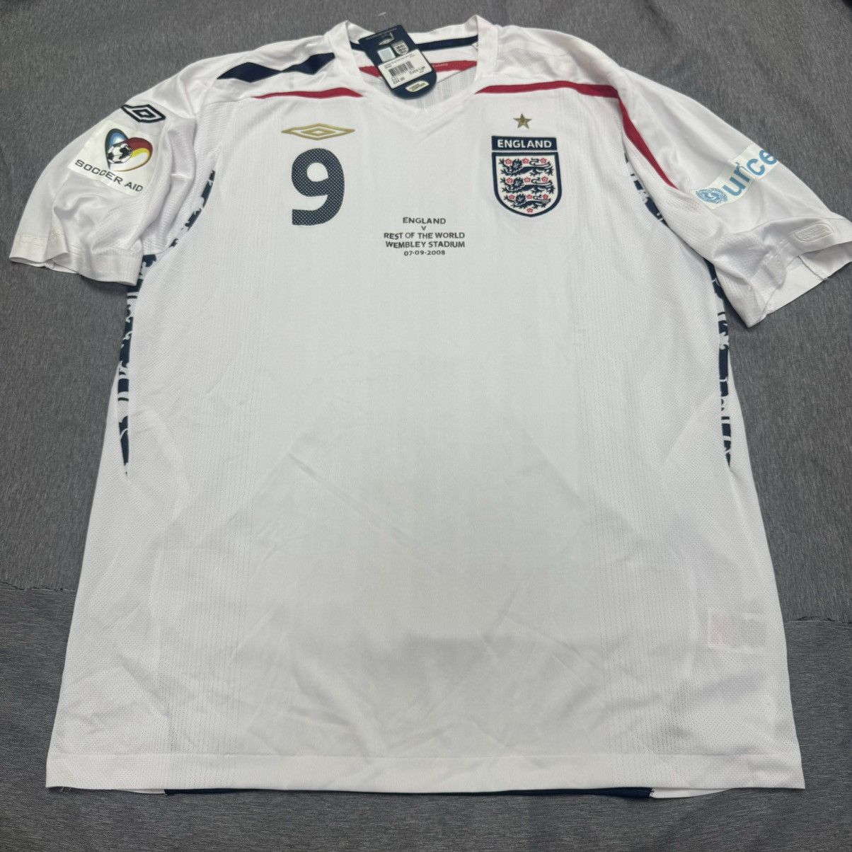 Umbro England 2008 special match shirt #9 Shearer (bnwt) Size US XL / EU 56 / 4 - 1 Thumbnail