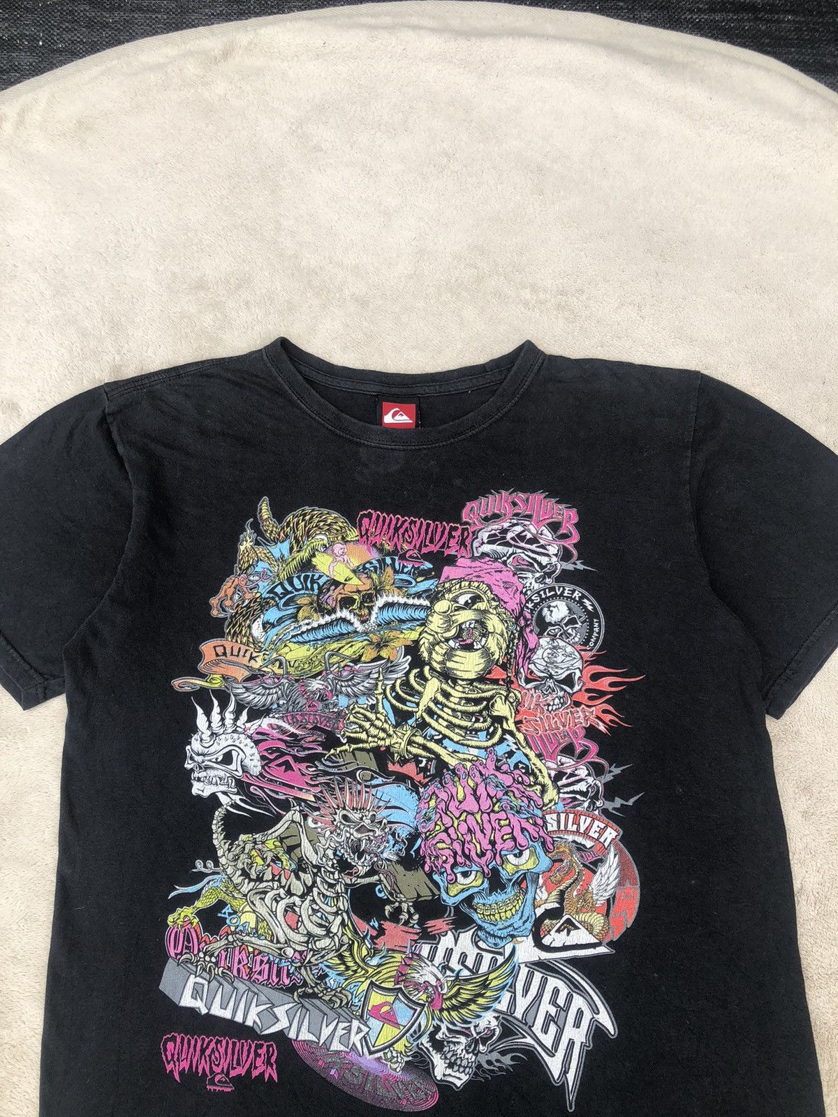 Quiksilver × Vintage Vintage Quiksilver Various Logo T Shirt Size US M / EU 48-50 / 2 - 5 Thumbnail