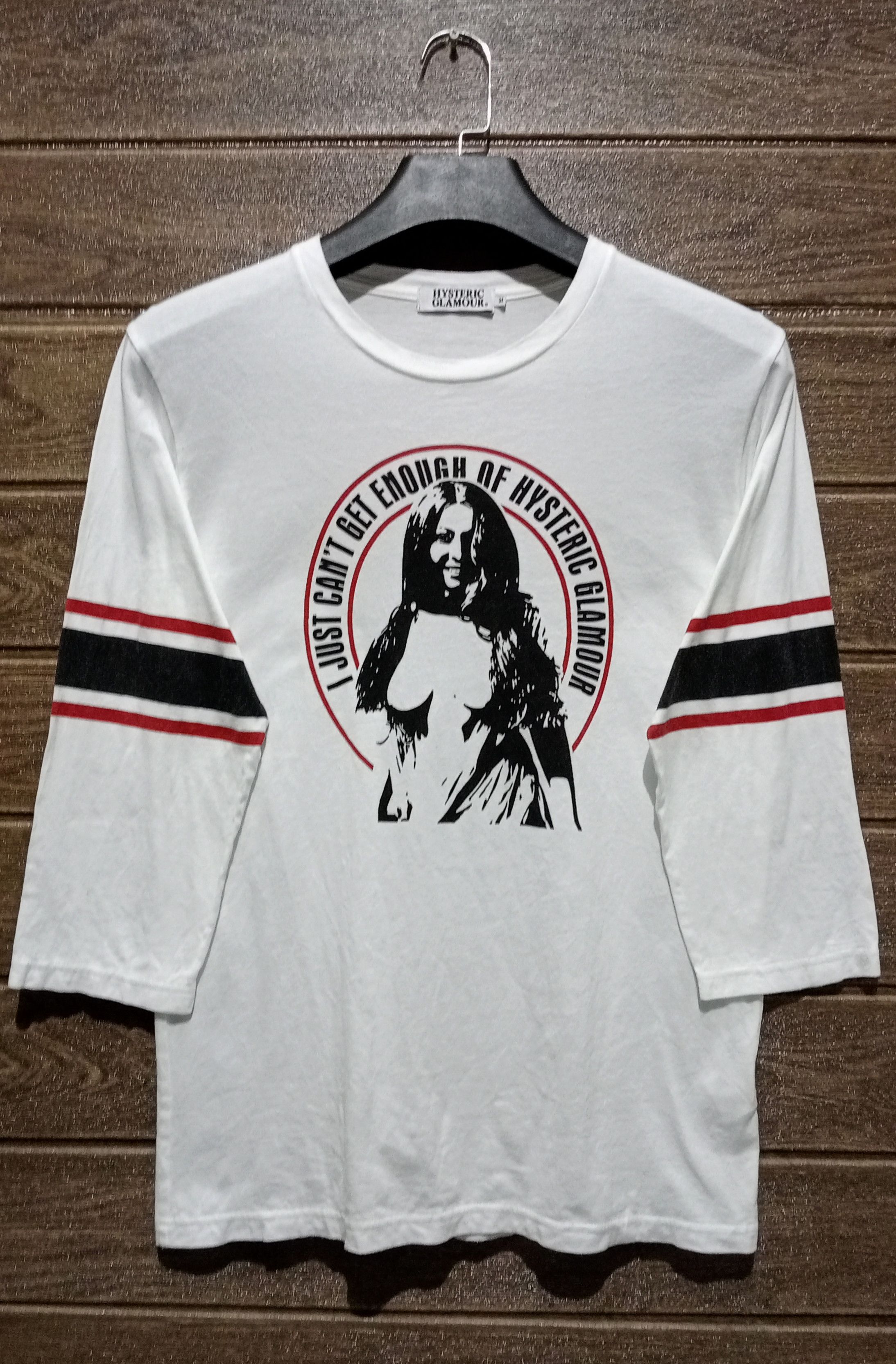 Hysteric Glamour Hysteric Glamour I Just Can't Get Enough 3Q Sleeve Tee Size US M / EU 48-50 / 2 - 1 Thumbnail