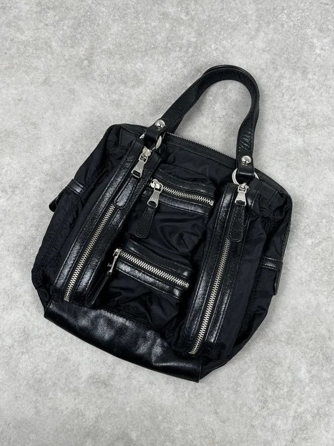 Dolce & Gabbana 2000s Dolce & Gabbana Black Cargo Zip Handle Bag Size ONE SIZE - 5 Thumbnail