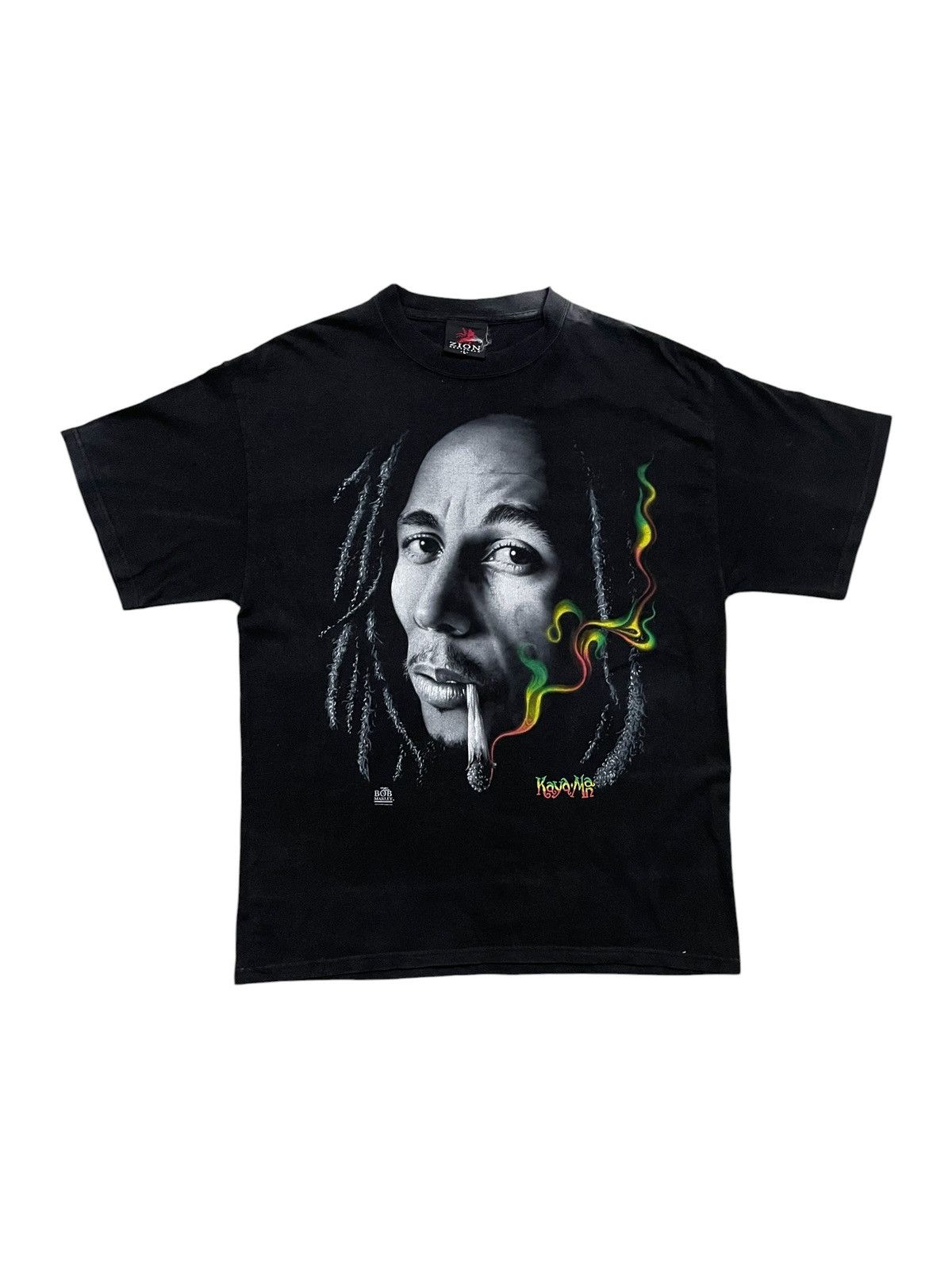 Bob Marley VINTAGE Y2K BOB MARLEY KAYA MAN SUNFADED TSHIRT Size US L / EU 52-54 / 3 - 1 Thumbnail