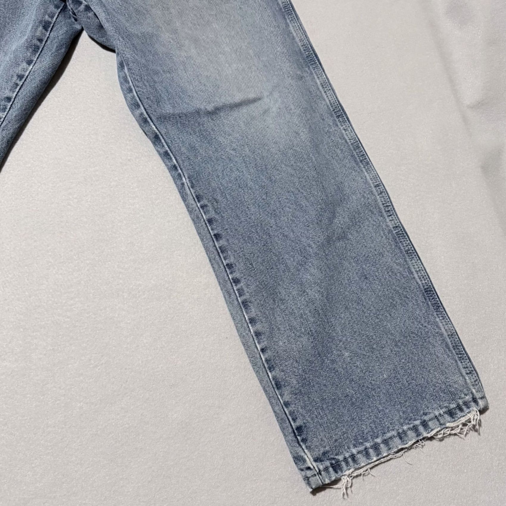 Wrangler Wrangler Carpenter Jeans Men's Blue Denim Mid Rise Straight Zip Fly - 36x30 Size US 36 / EU 52 - 5 Thumbnail