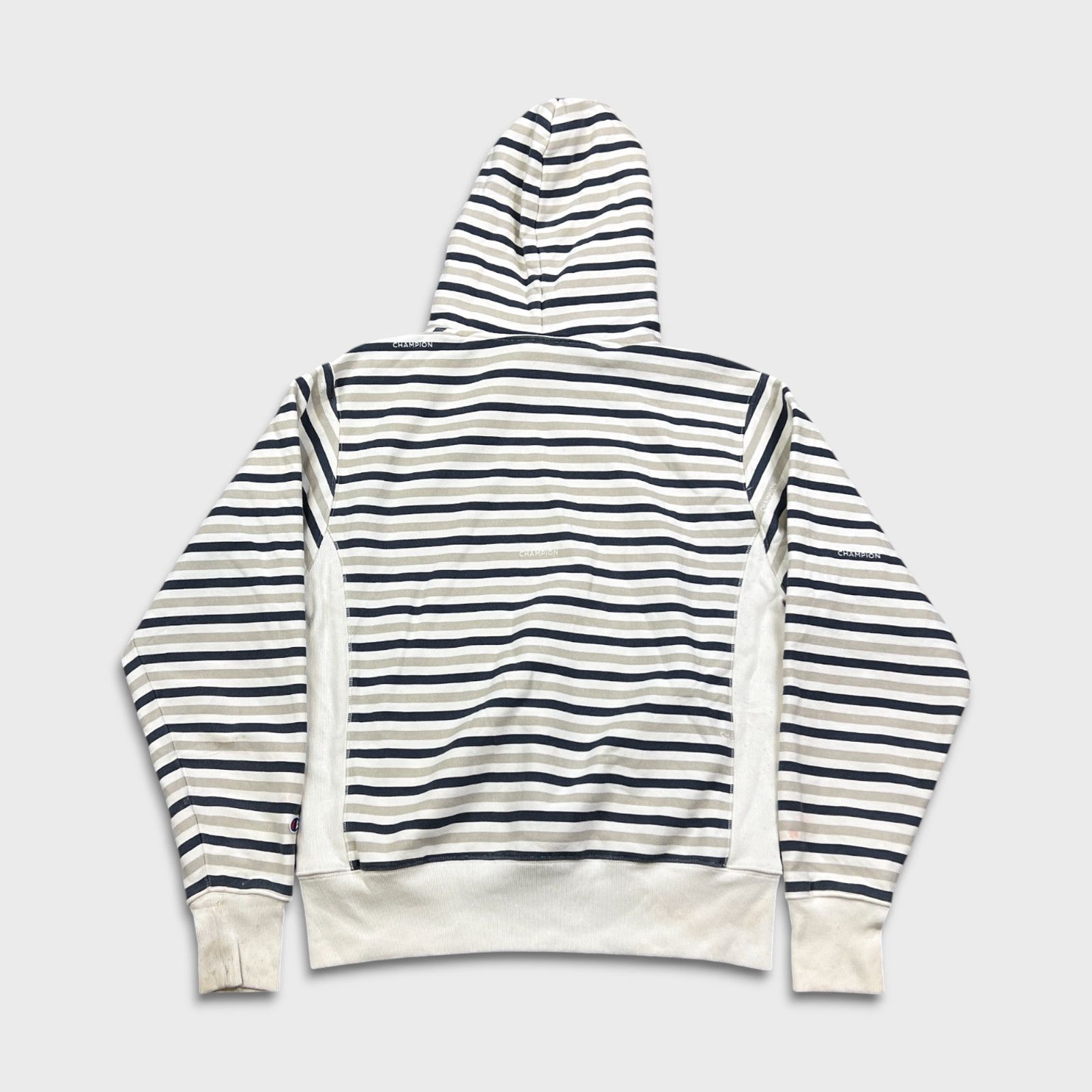 Champion × Vintage Champion Sweatshirt Medium Reverse Weave Striped Pullover Size US M / EU 48-50 / 2 - 10 Thumbnail