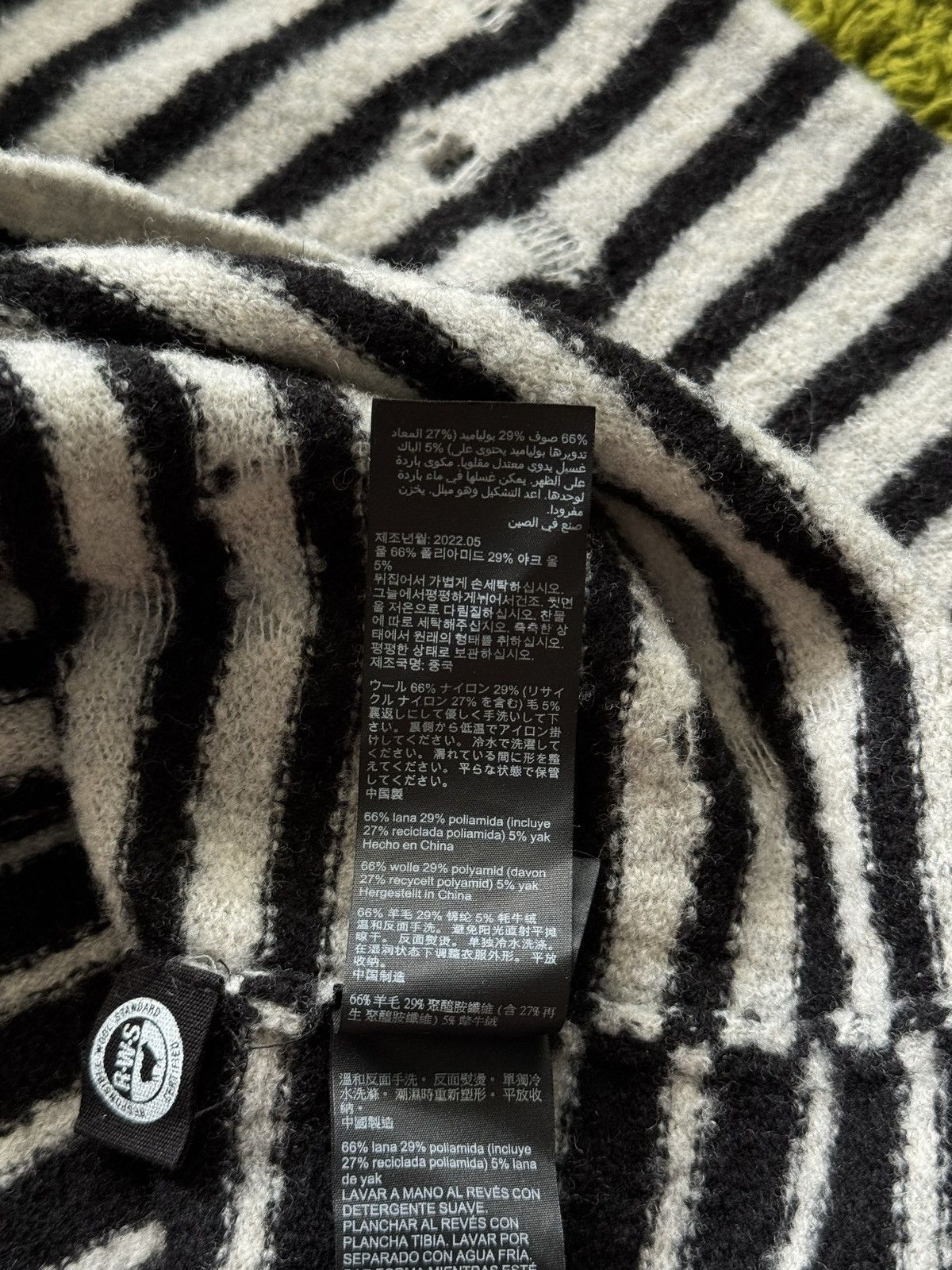 Allsaints Allsaints avant garde striped factory distressed sweater Size US XS / EU 42 / 0 - 9 Thumbnail