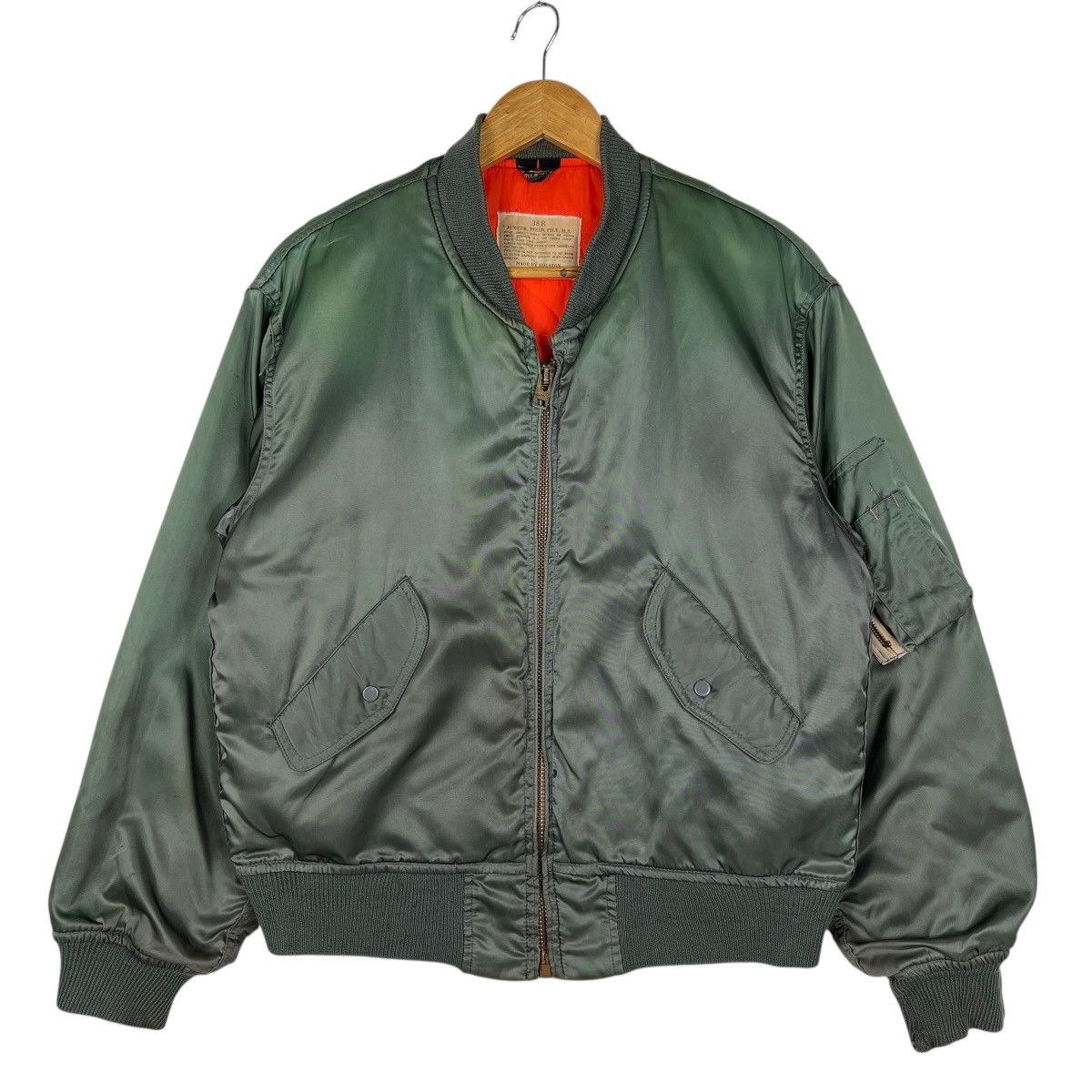 Vintage 🔥 Vintage Houston Military Bomber Jacket Size US M / EU 48-50 / 2 - 1 Thumbnail