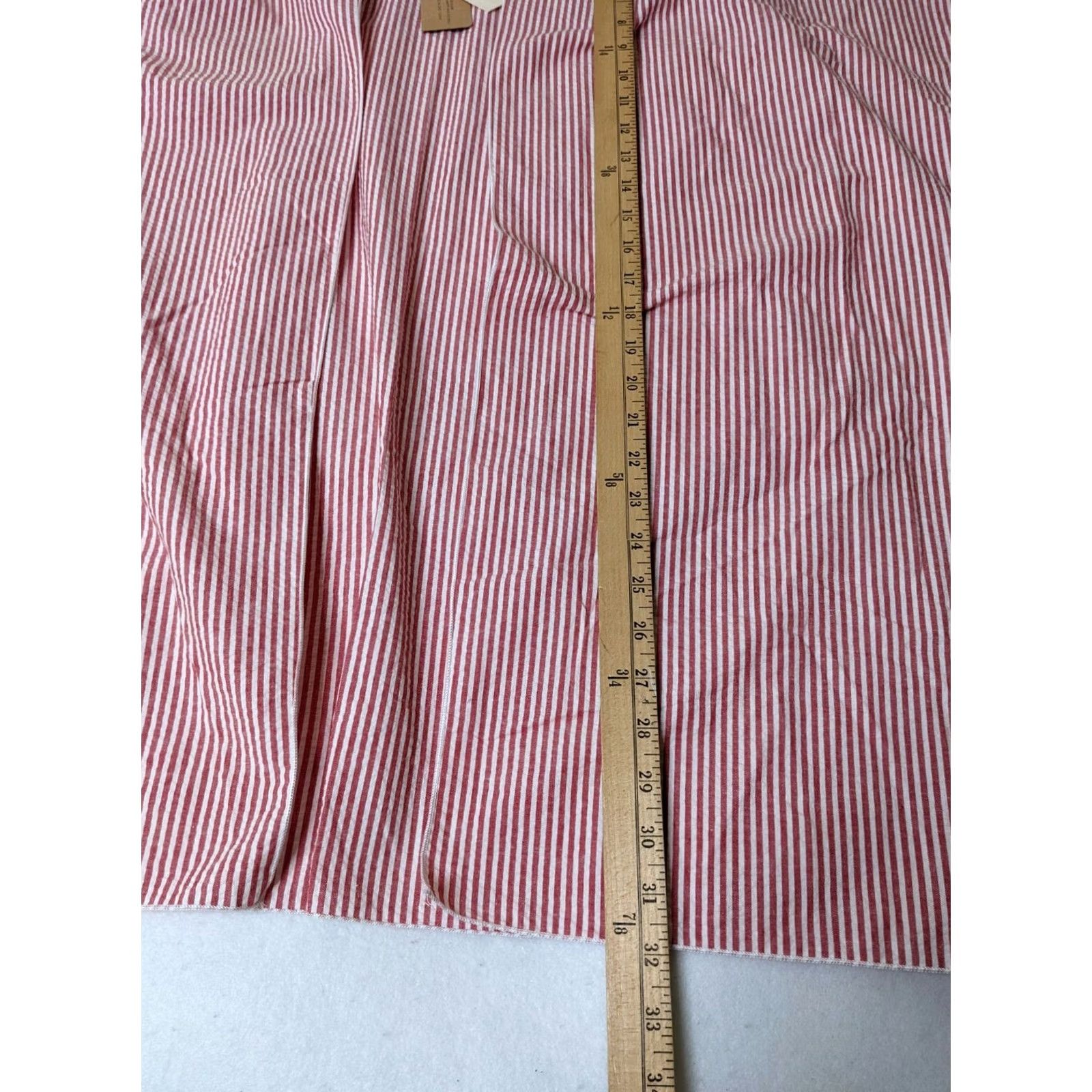 Cotton On Donni Charm Cotton One Size PONCHO Open front Red White Striped Cape Blouse Womens Shirt Casual Vintage: No Size ONE SIZE - 5 Thumbnail