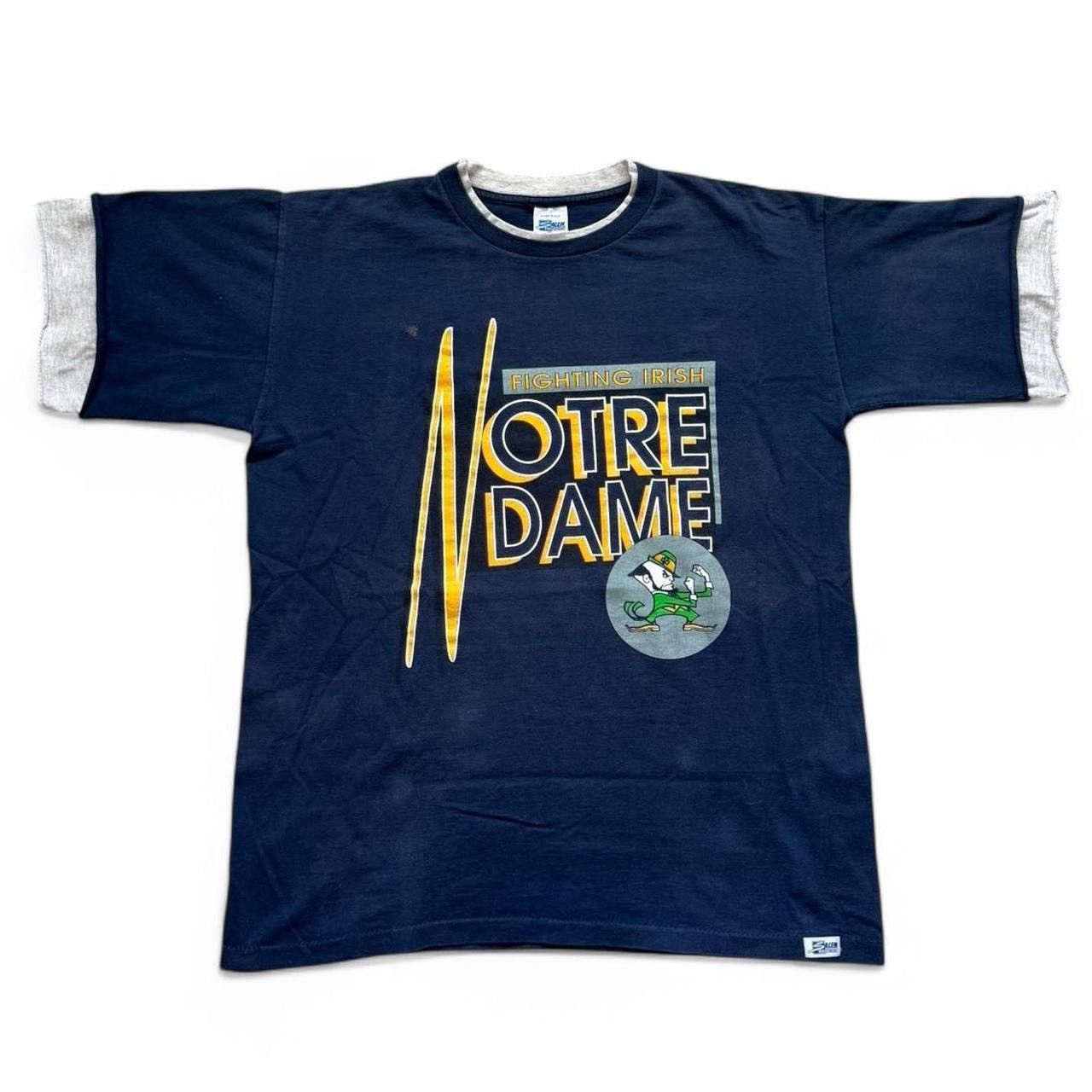 NCAA × Vintage Vintage 90’s Notre Dame T Shirt Size XL Size US XL / EU 56 / 4 - 1 Thumbnail