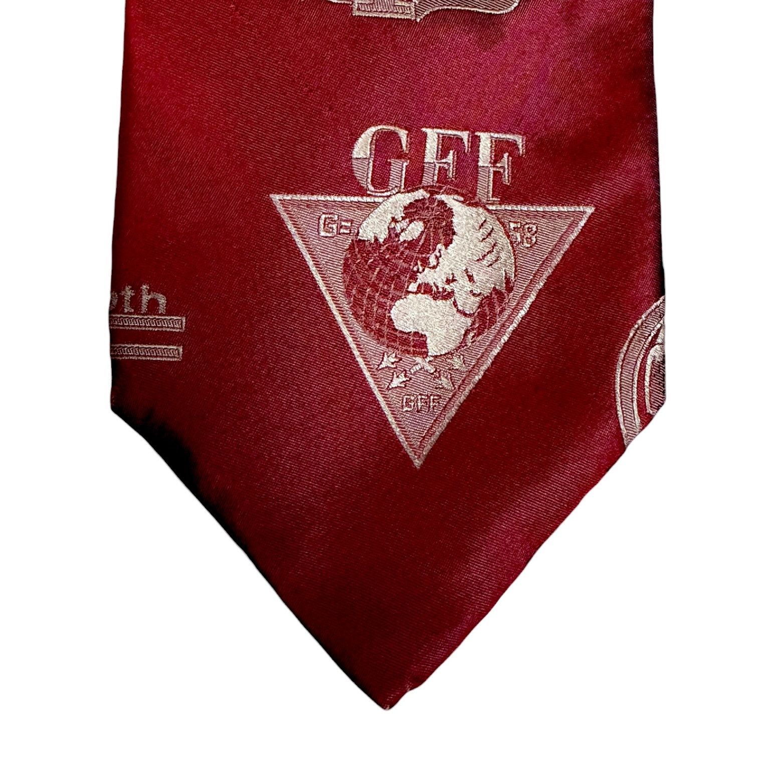 Gianfranco Ferre Vintage 90s Gianfranco Ferre Red GFF Global 100% Silk Tie Size ONE SIZE - 2 Thumbnail