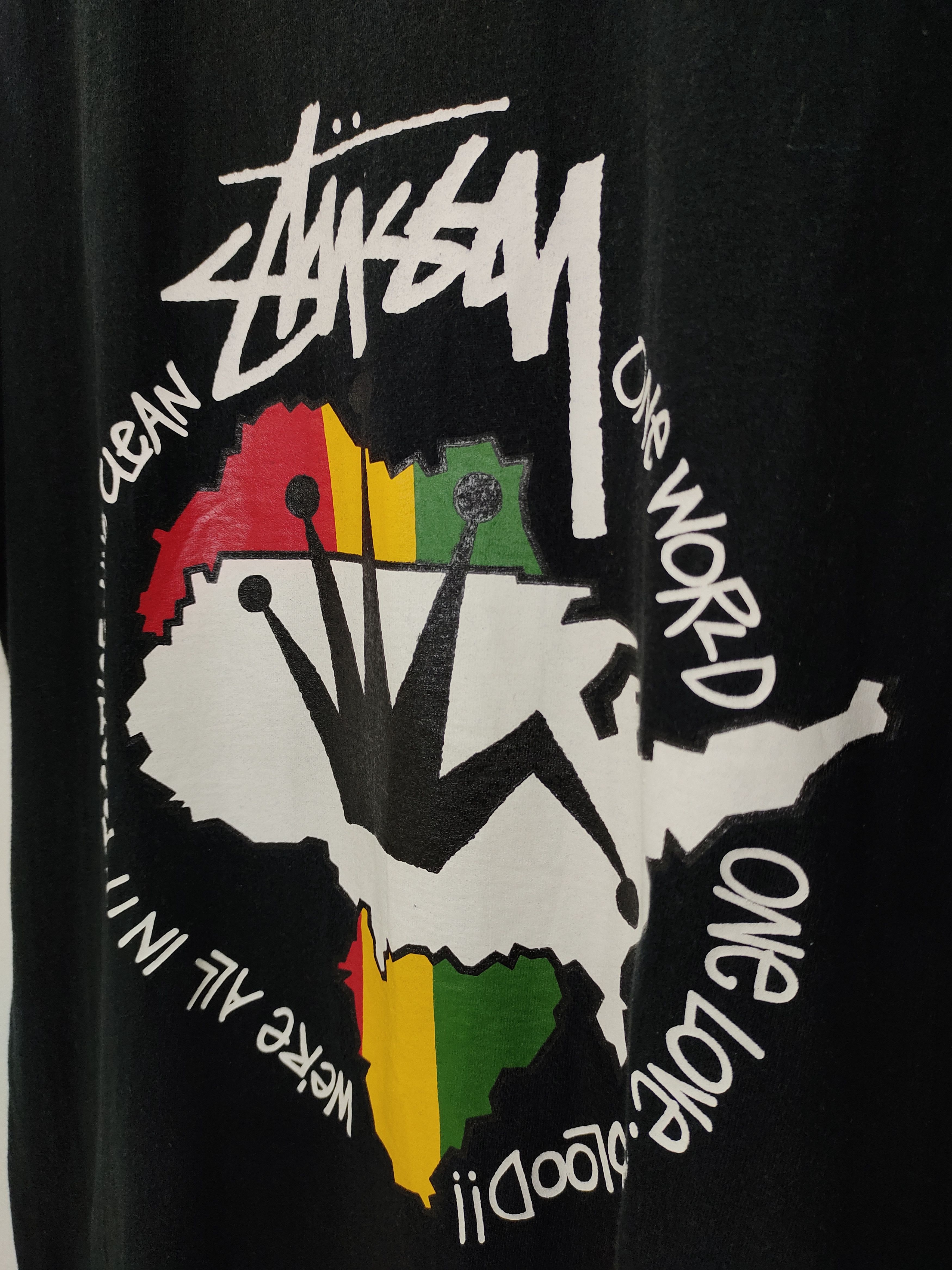 Stussy × Vintage Vintage Stussy Feelin Irie Rasta Crown Tee Size US L / EU 52-54 / 3 - 3 Thumbnail