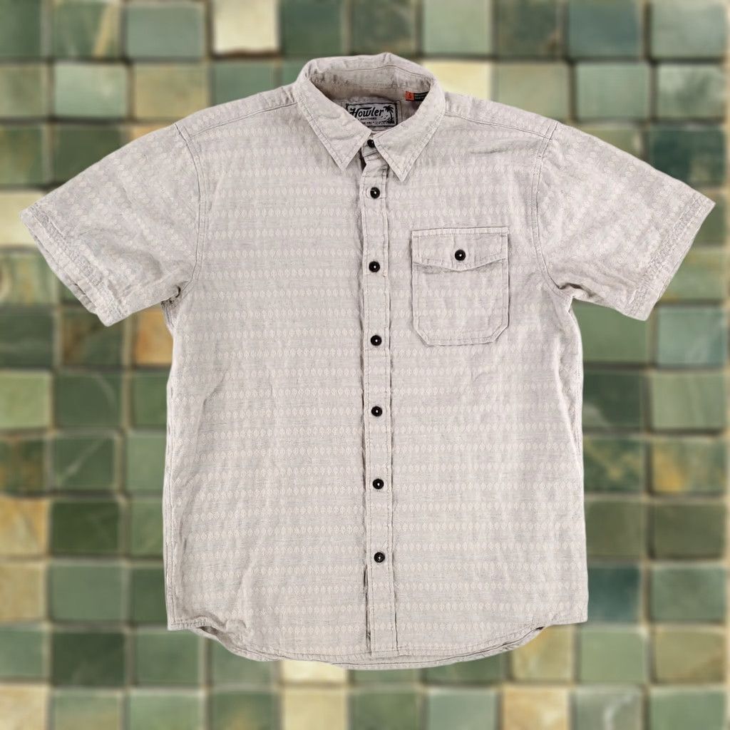 Howler Brothers Howler Brothers Button-Up Short Sleeve Shirt White Cream Mens S Size US S / EU 44-46 / 1 - 1 Thumbnail