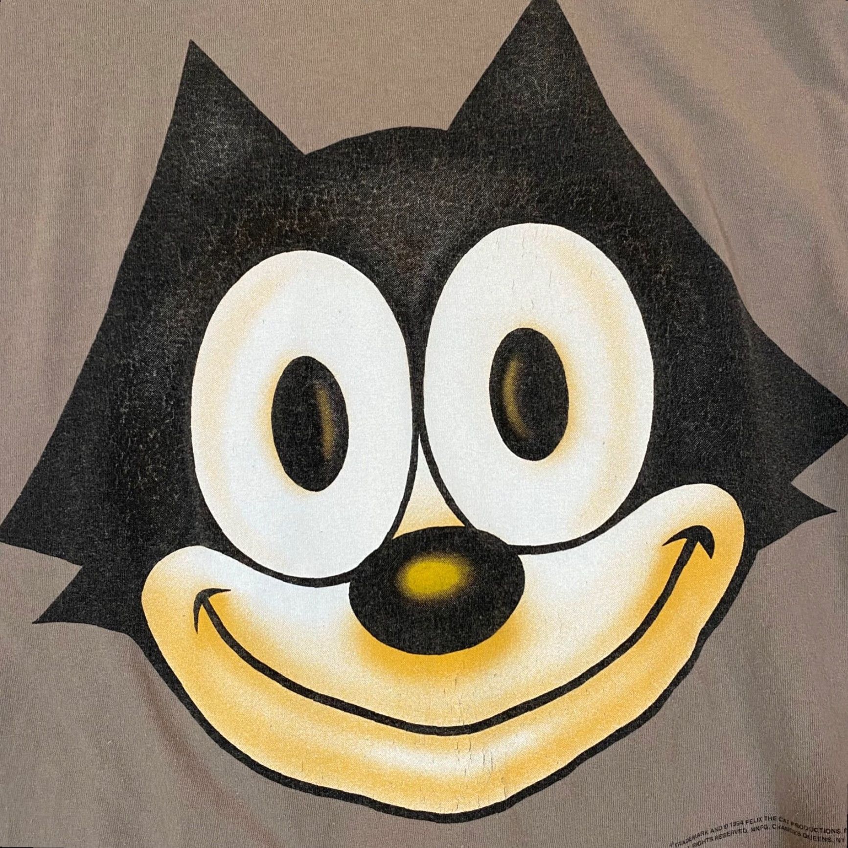 Changes VINTAGE Felix The Cat Shirt Men L Brown Cartoon Tee Single Stitch 1994 Mens Size US L / EU 52-54 / 3 - 2 Thumbnail