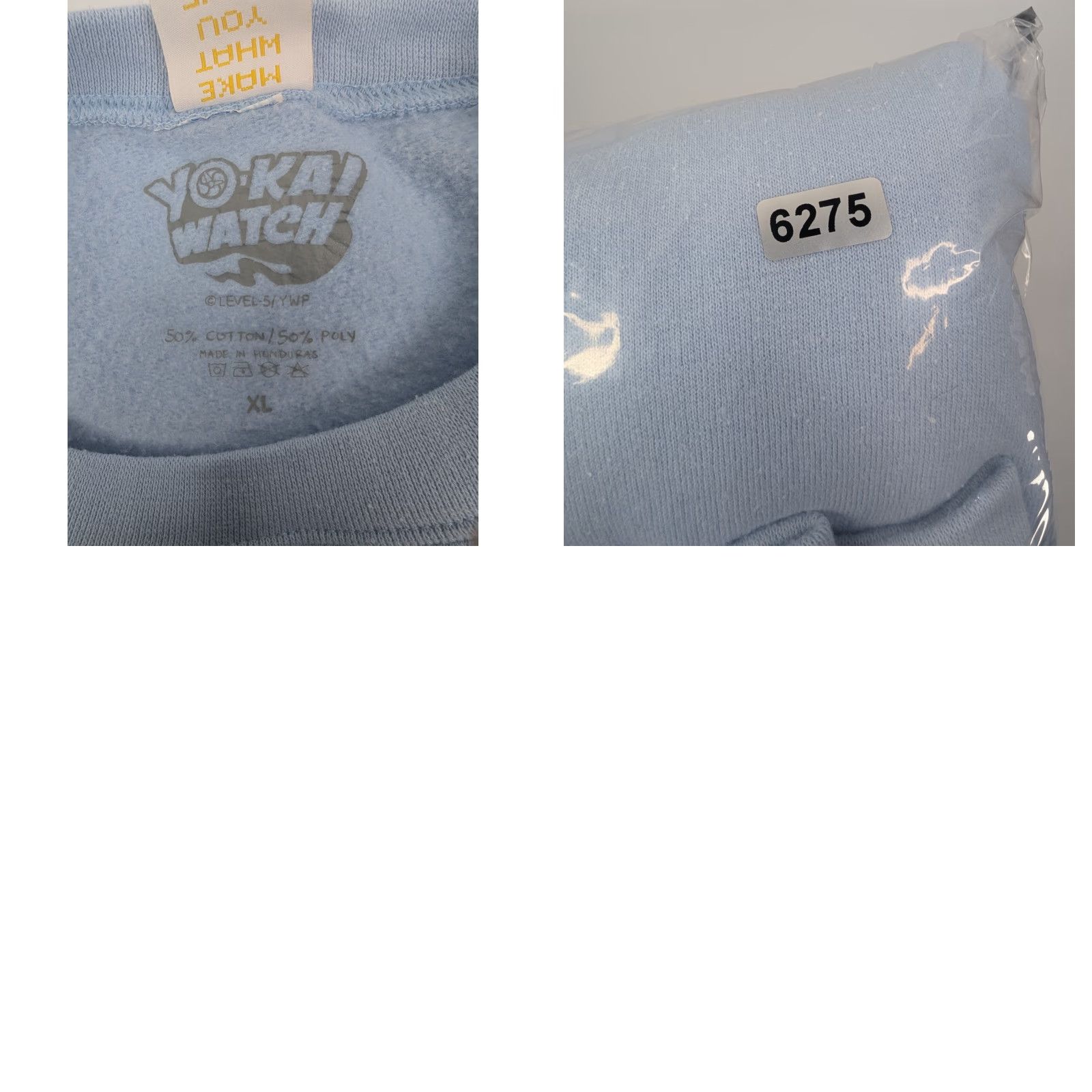 OMOCAT VINTAGE OMOCAT x YO-KAI WATCH Fubuki-Hime Shou Kyou Sweatshirt XL Blue OMOCAT Shirt Unisex Adults Sweatshirt Anime, Fantasy, Japanese, Manga RARE Size US XL / EU 56 / 4 - 9 Thumbnail