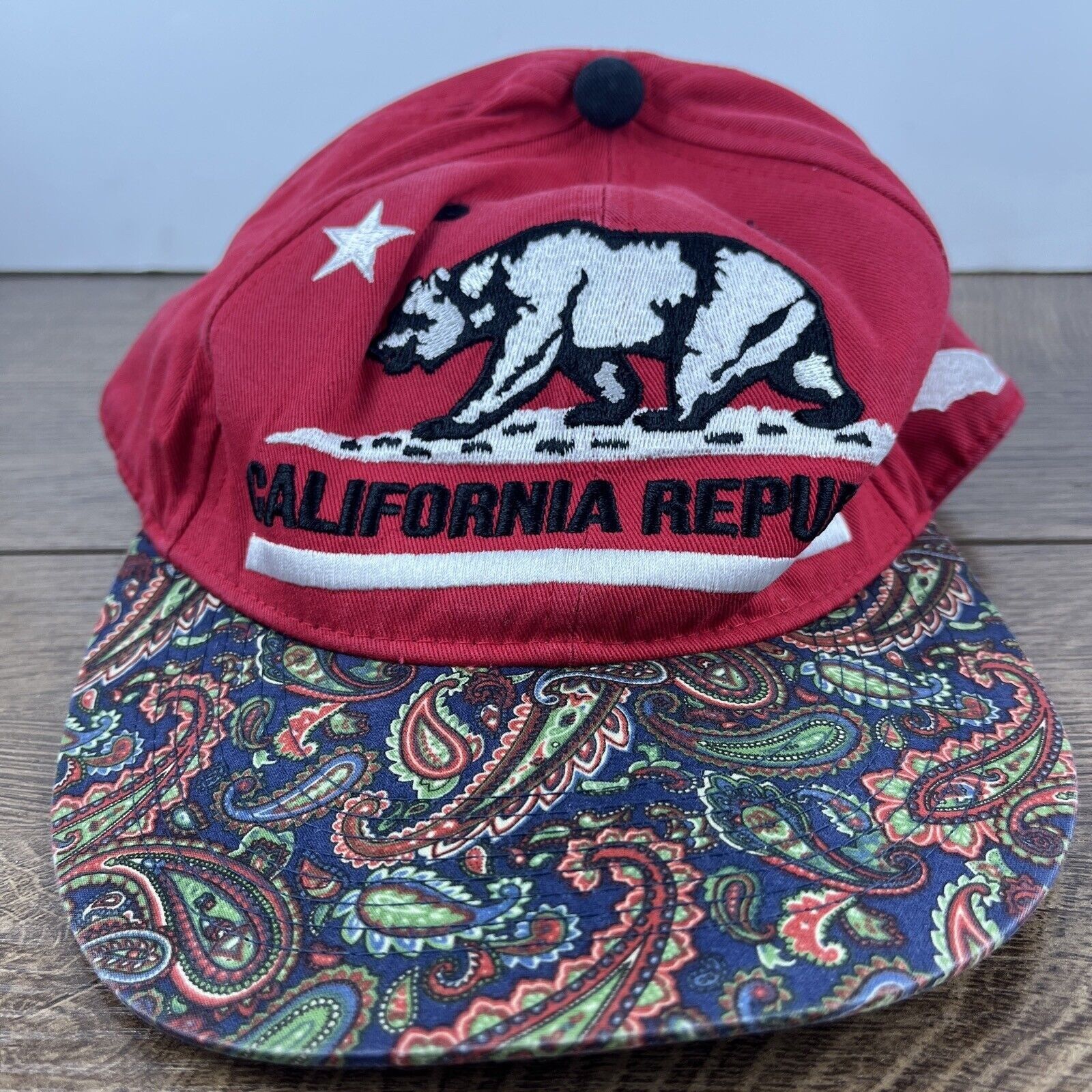Other California Republic Hat Red Cali Bear Red Hat Adjustable Sna Size ONE SIZE - 2 Thumbnail