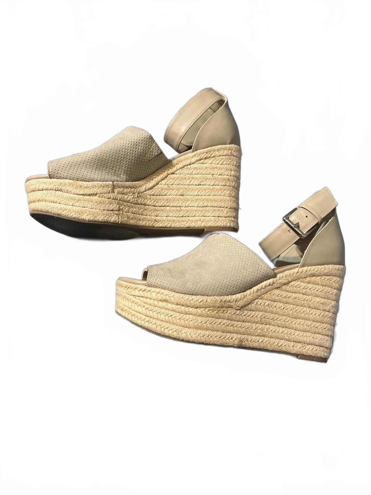 Other Indigo Rd. Beige Espadrille Wedge Sandals with Ankle Strap 9 Size US 9 / IT 39 - 6 Thumbnail