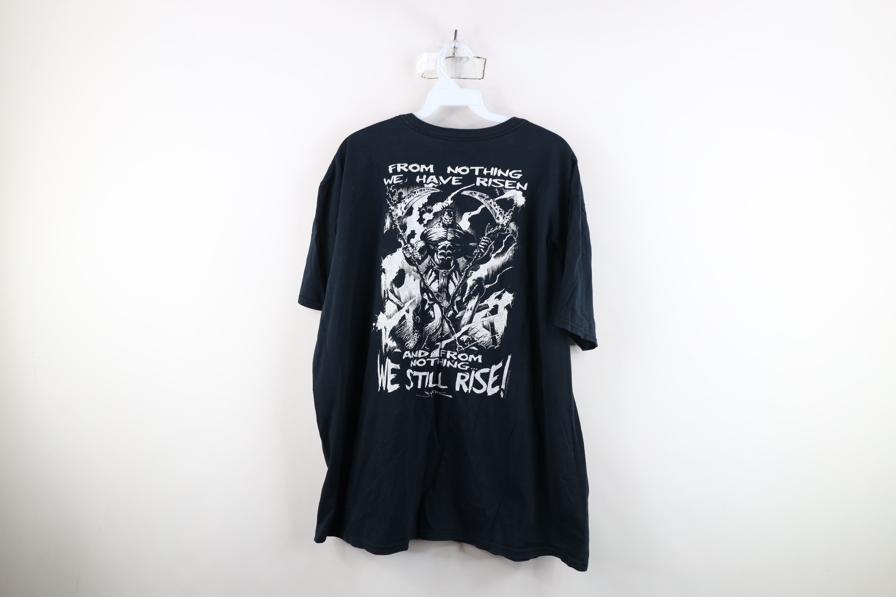 Vintage Vintage Y2K Streetwear Iron Asylum Bodybuilder Gym T-Shirt Size US XL / EU 56 / 4 - 14 Thumbnail