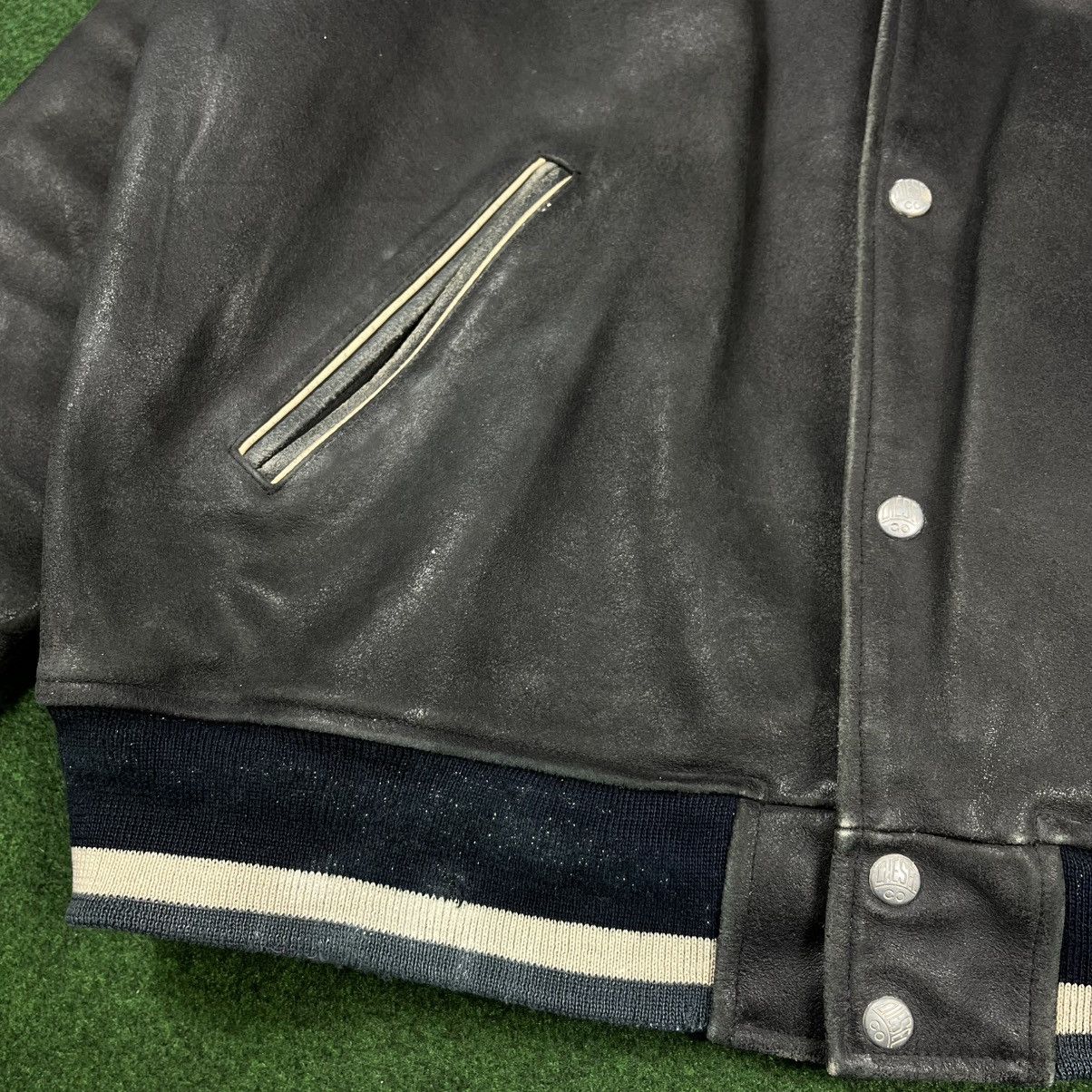 Diesel Vintage 90’s Diesel Leather Bomber Jacket Embroidered Logo Size US M / EU 48-50 / 2 - 8 Thumbnail