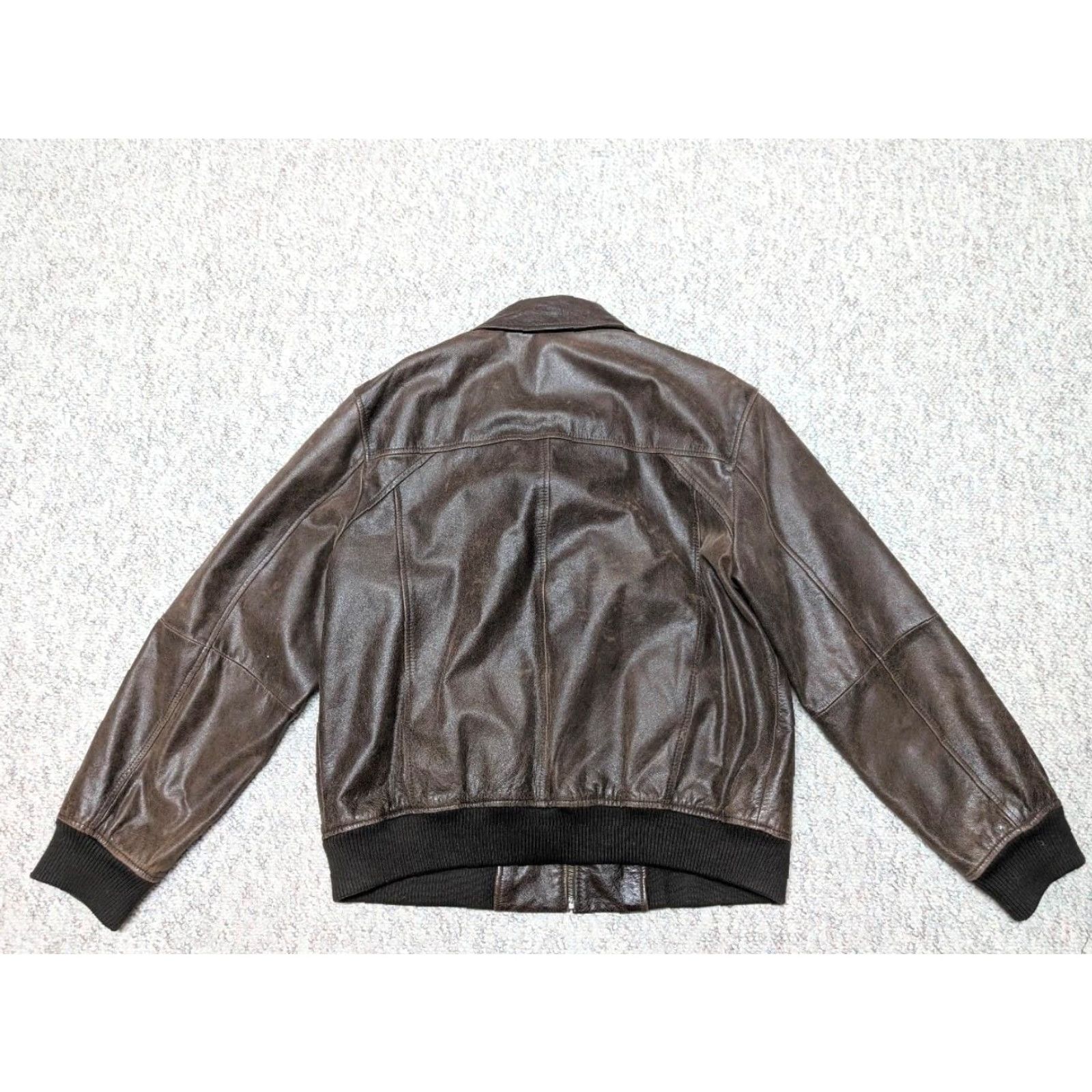 Roundtree & Yorke VINTAGE Roundtree & Yorke BOMBER Jacket Leather 44 Mens Patina 1990s Brown Flight Flyers Air Force L Size US L / EU 52-54 / 3 - 2 Thumbnail