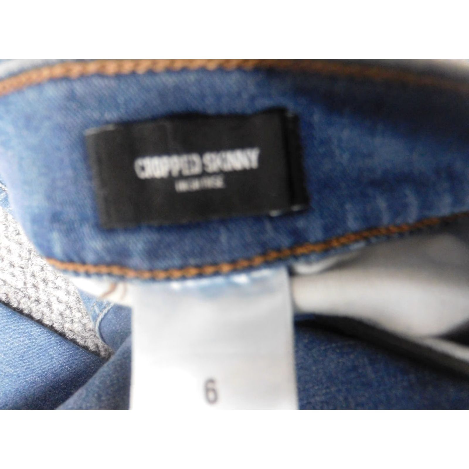 Express Express Womens Jeans Skinny Crop 6 Blue Denim Slim Regular 28in Waist Inseam 25in Zipper Cotton Blend Mid Rise Modern 90s Designer Style Size 28" / US 6 / IT 42 - 5 Thumbnail