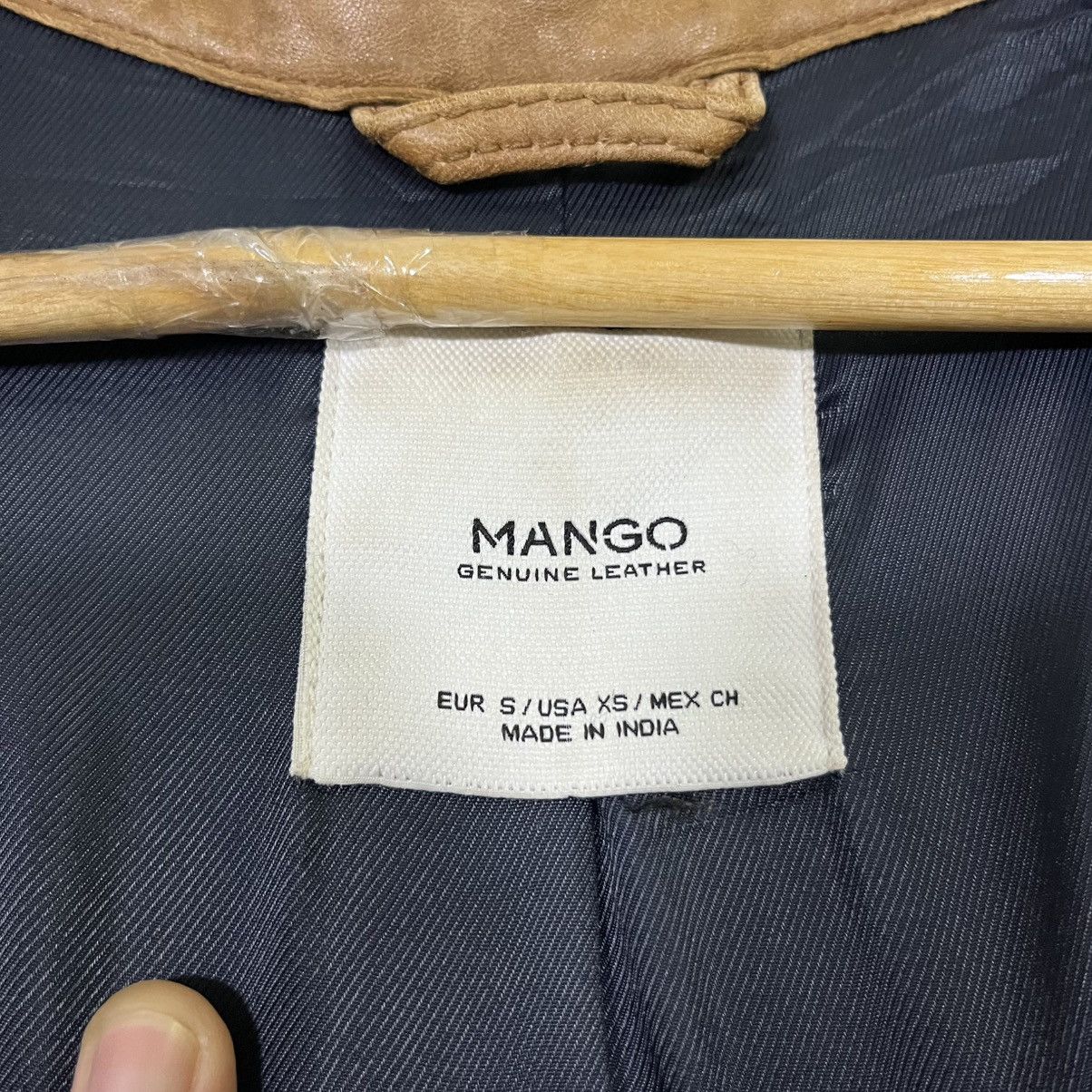 If Six Was Nine MANGO SHEEP GENUINE LEATHER DOUBLE COLLAR BIKER JACKET Size S / US 4 / IT 40 - 7 Thumbnail