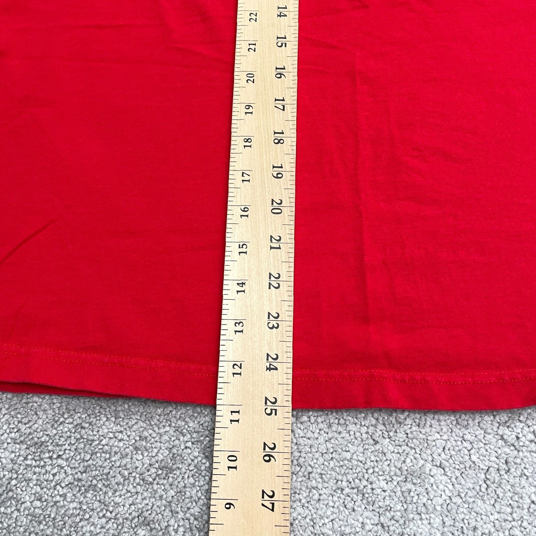 Cotton On VINTAGE Cotton Ginny Plus Studded T-Shirt Womens Large Red Crew Neck Short Sleeve Casual Size L / US 10 / IT 46 - 6 Thumbnail