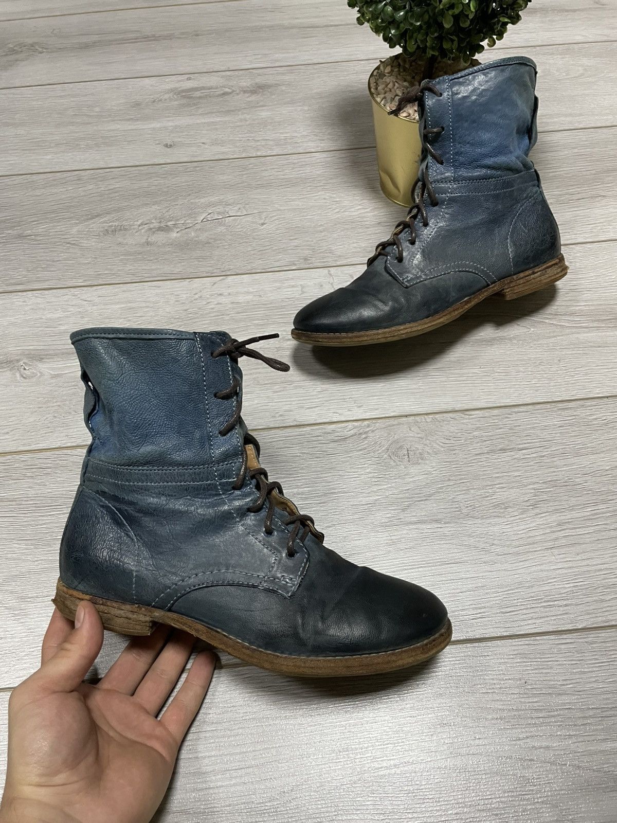 A.S.98 A.S.98 engineered distressed high boots zip eb0 Size US 10 / IT 40 - 1 Thumbnail