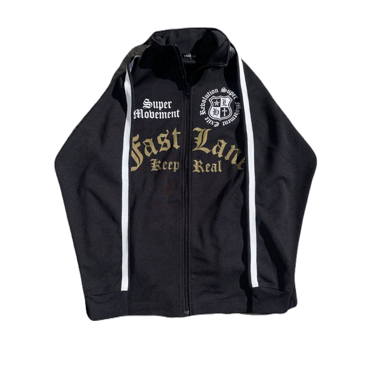 If Six Was Nine 2000s Japanese archive Vkei Gyaruo Poem Zip-up Jacket Y2K Size US L / EU 52-54 / 3 - 3 Thumbnail