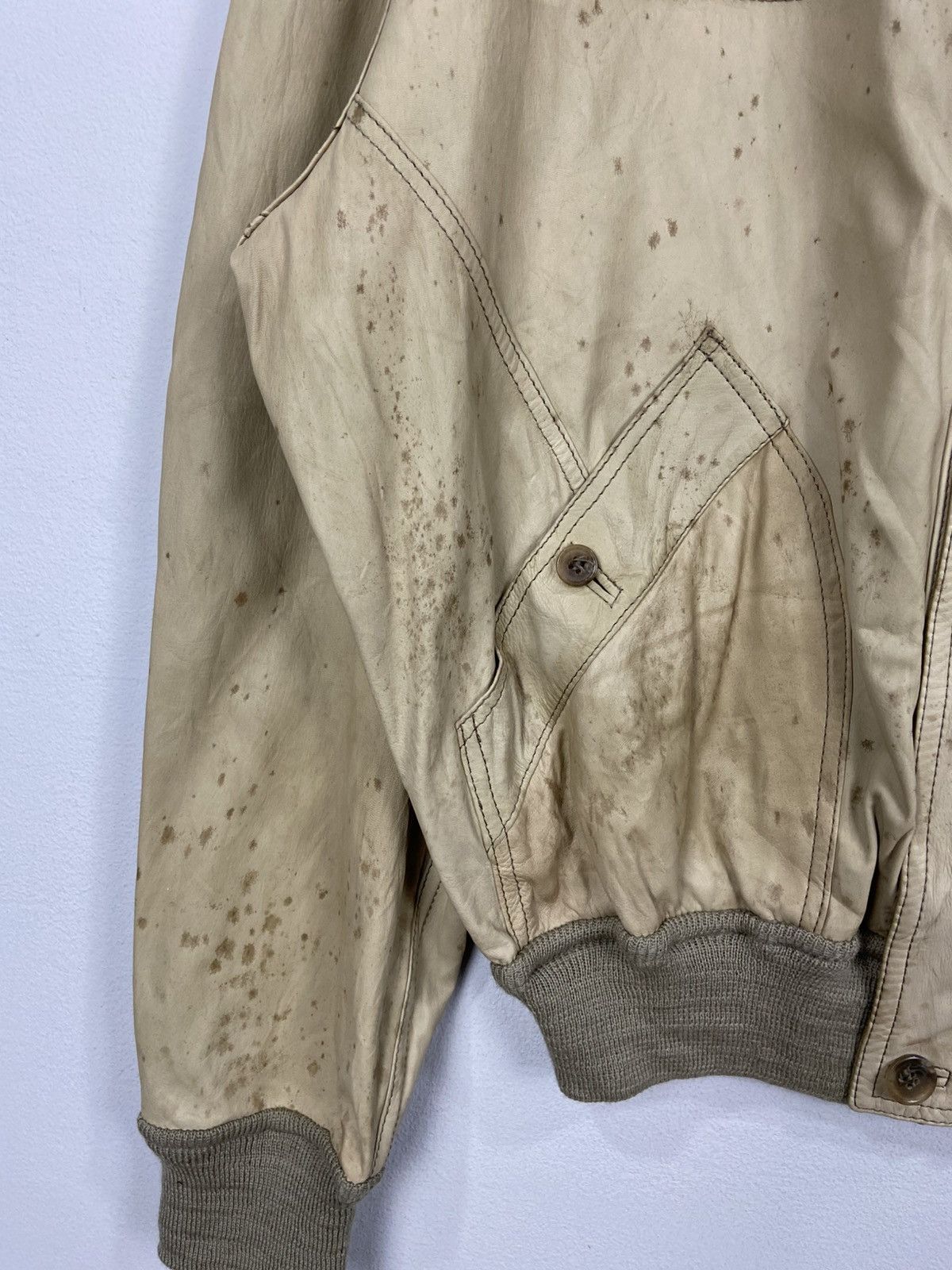 Genuine Leather × Vintage VINTAGE REMO MERCALI ITALY LEATHER JACKET Size US L / EU 52-54 / 3 - 5 Thumbnail
