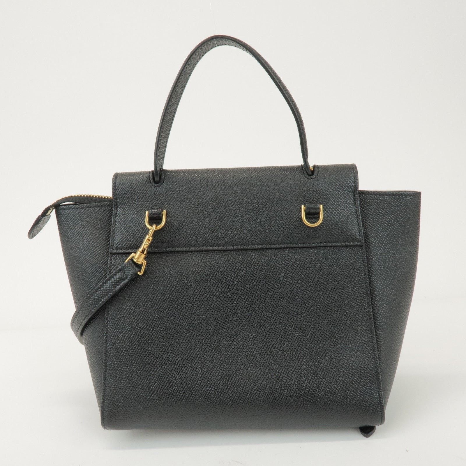 Celine Celine Belt Bag Pico Calfskin Top Handle Black Size ONE SIZE - 2 Thumbnail