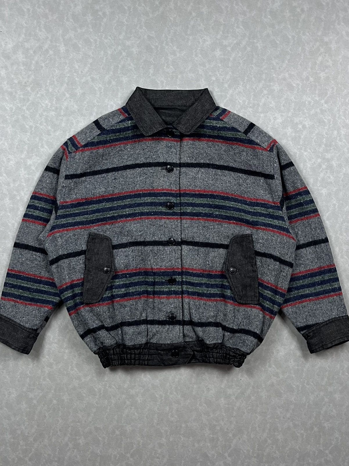 Issey Miyake 80s Issey Miyake denim reversible Size US M / EU 48-50 / 2 - 2 Thumbnail