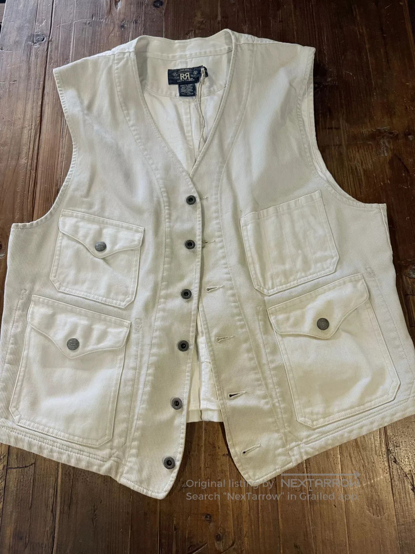 RRL Ralph Lauren RRL Beige Utility Vest. Size US M / EU 48-50 / 2 - 1 Thumbnail